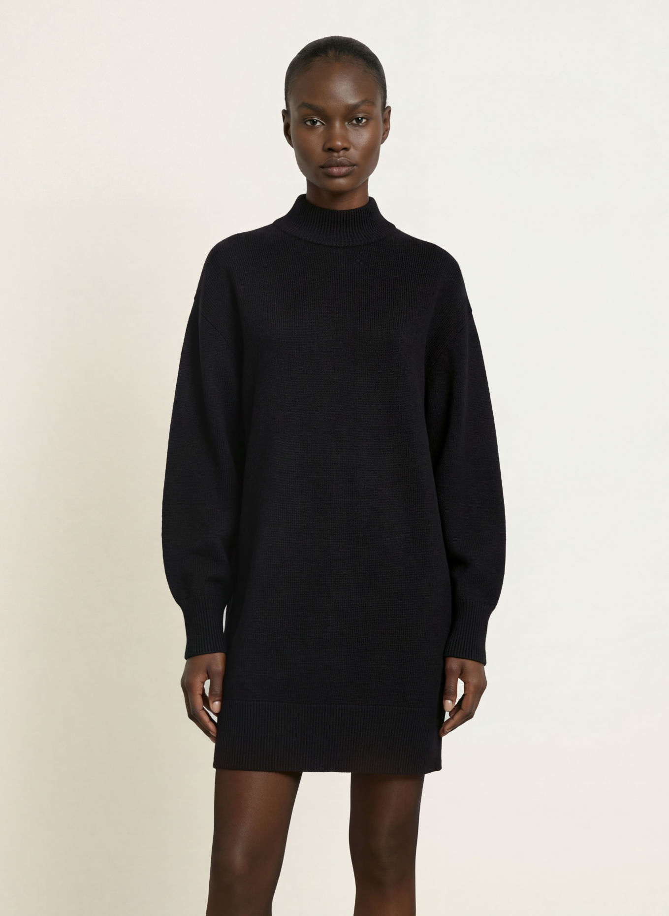 HUGO SORELLENY Knit Dress: BLACK