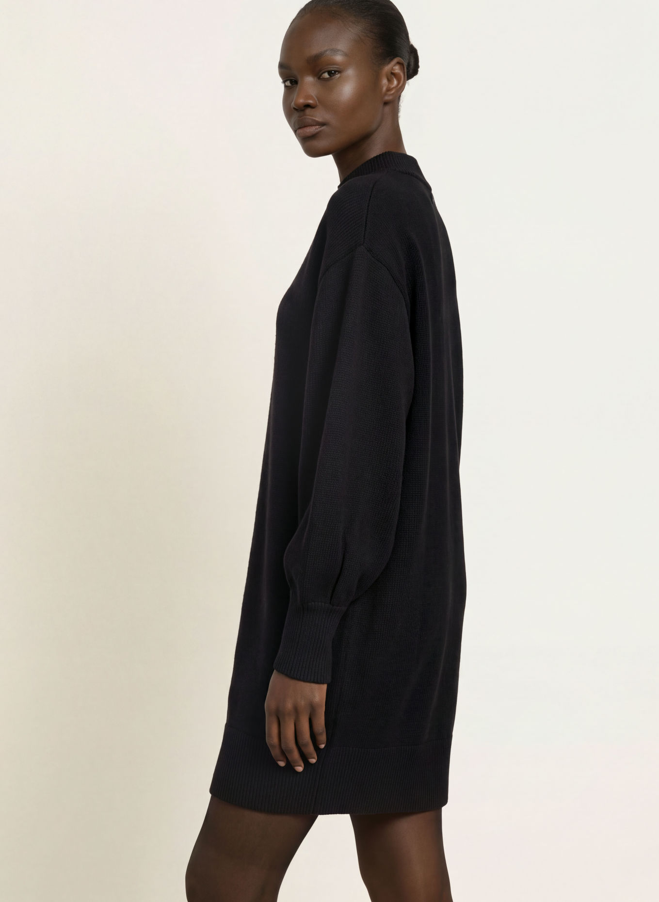HUGO SORELLENY Knit Dress: BLACK