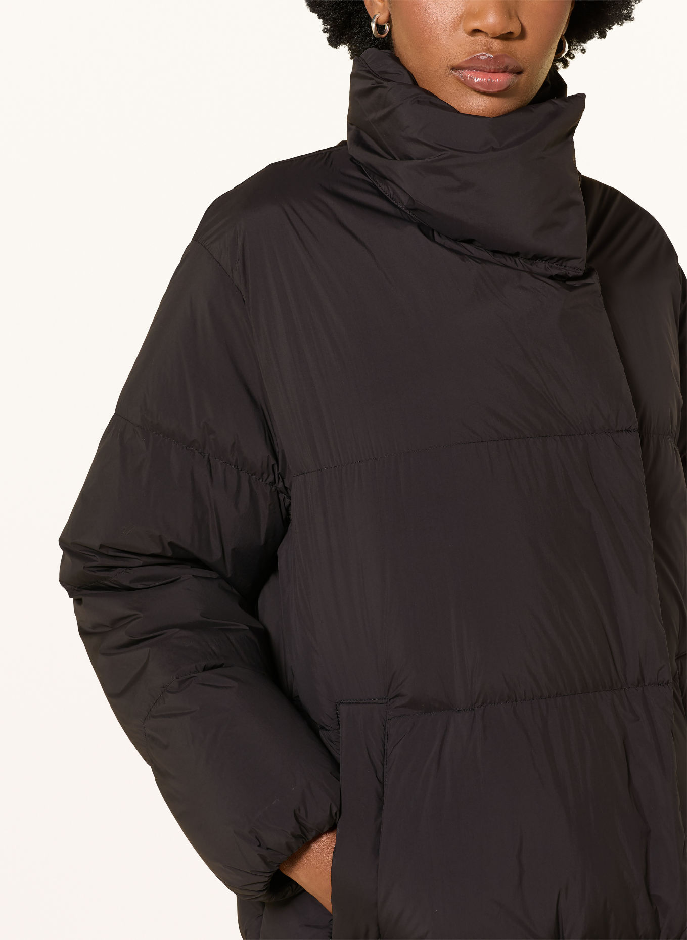 HUGO FRANCA Down Coat: BLACK