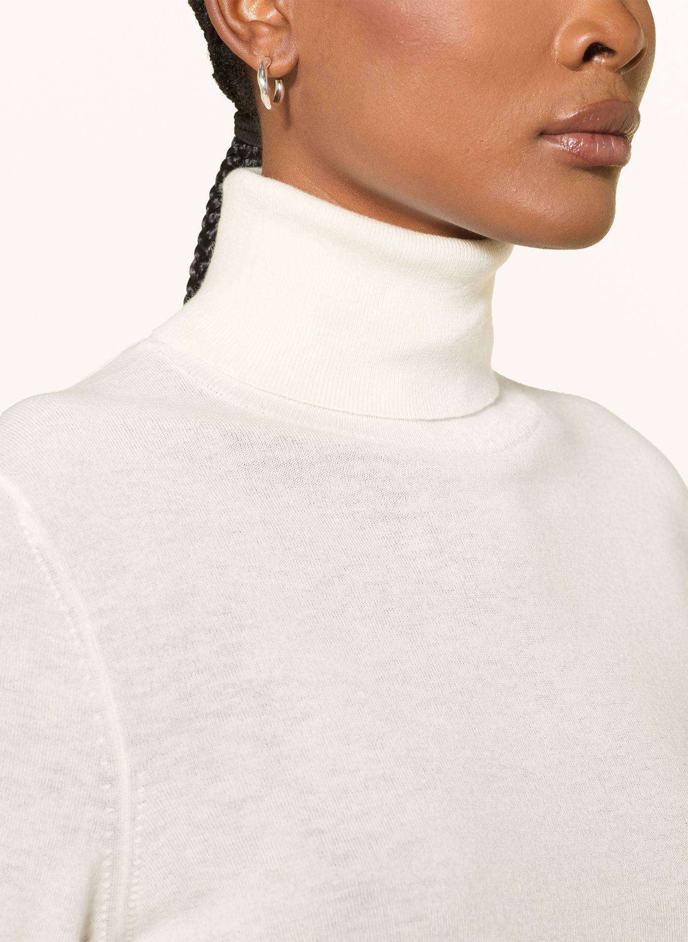 HUGO Rollkragenpullover SEDENNINA: ECRU