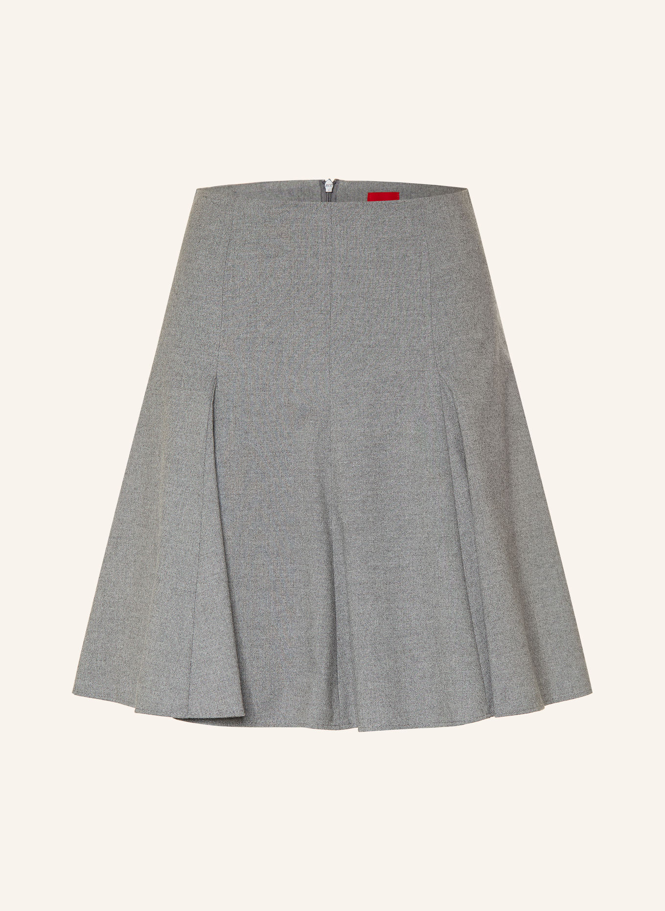HUGO Jupe plissée REJULI en flanelle: GRIS
