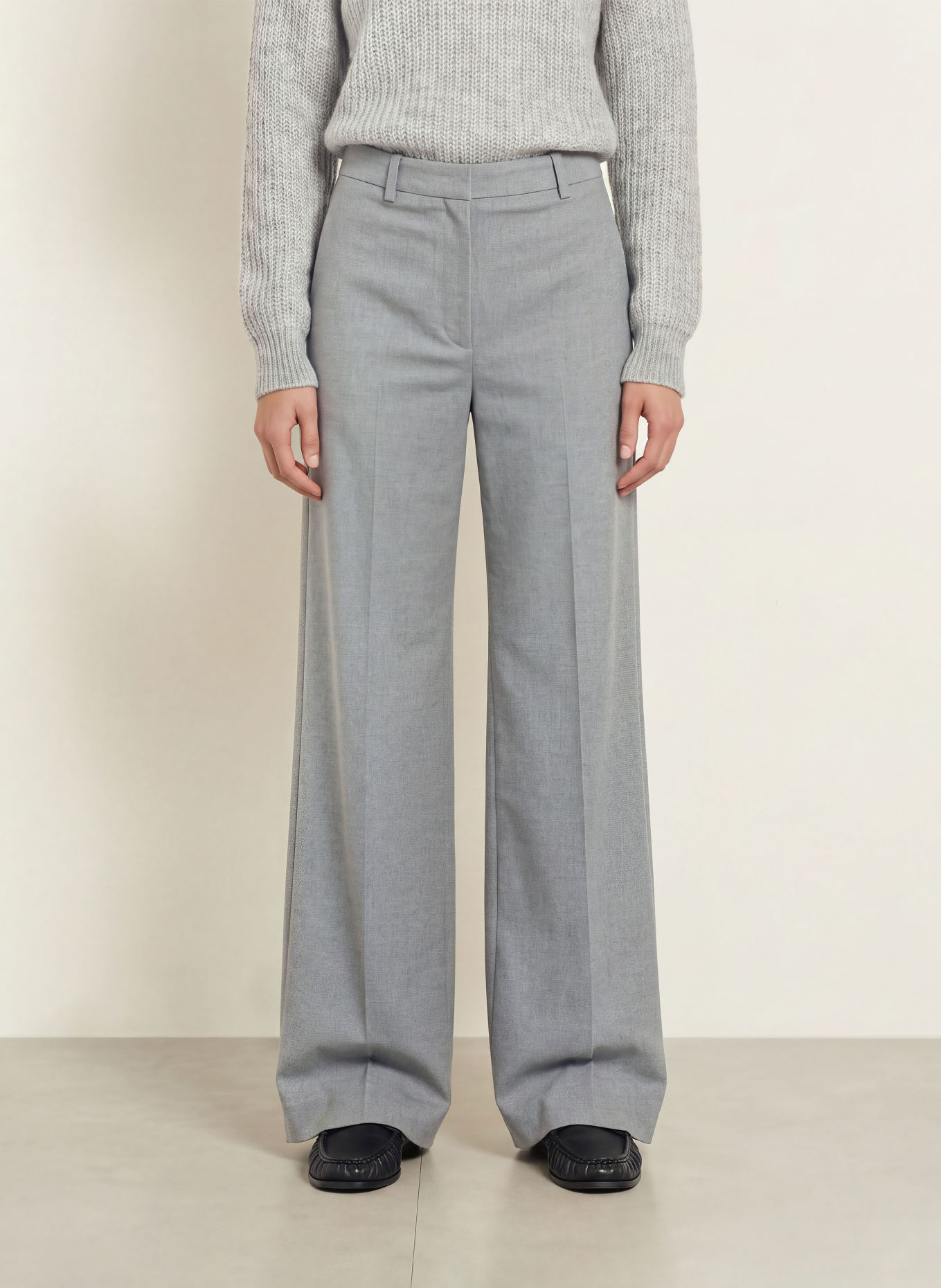 HUGO Pantalon palazzo HASMINA: GRIS