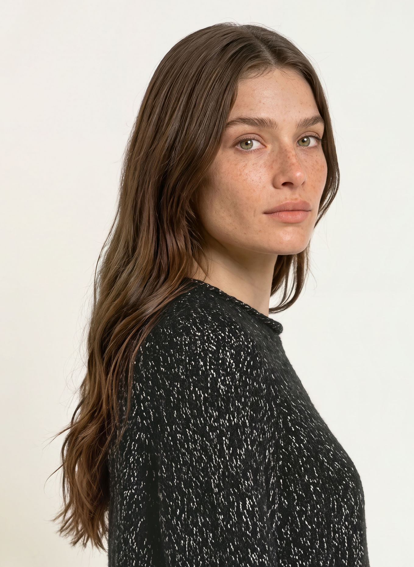 HUGO Pullover SELLEY mit Glitzergarn: SCHWARZ / SILBER