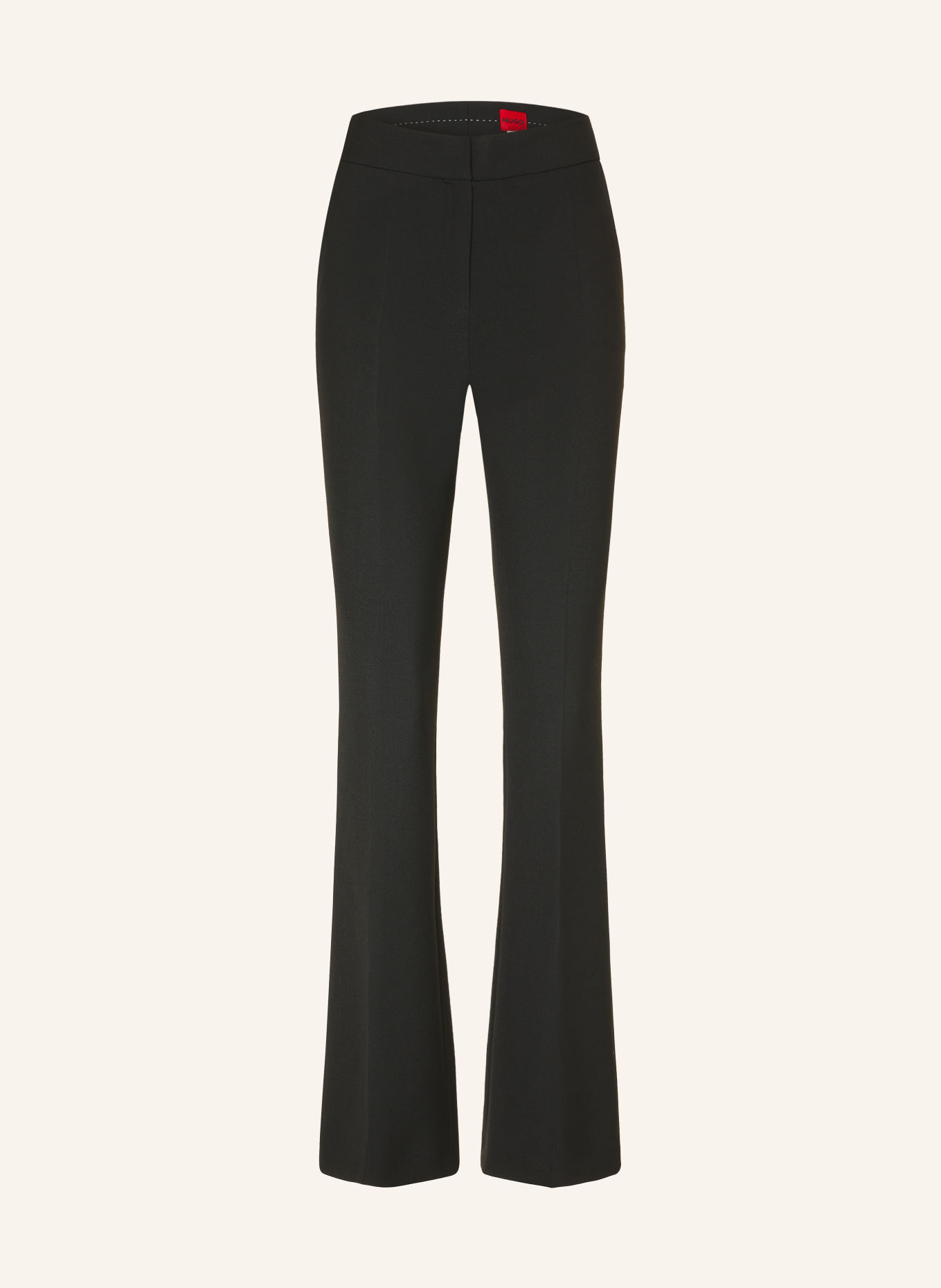 HUGO Bootcut broek HIMIMA: ZWART