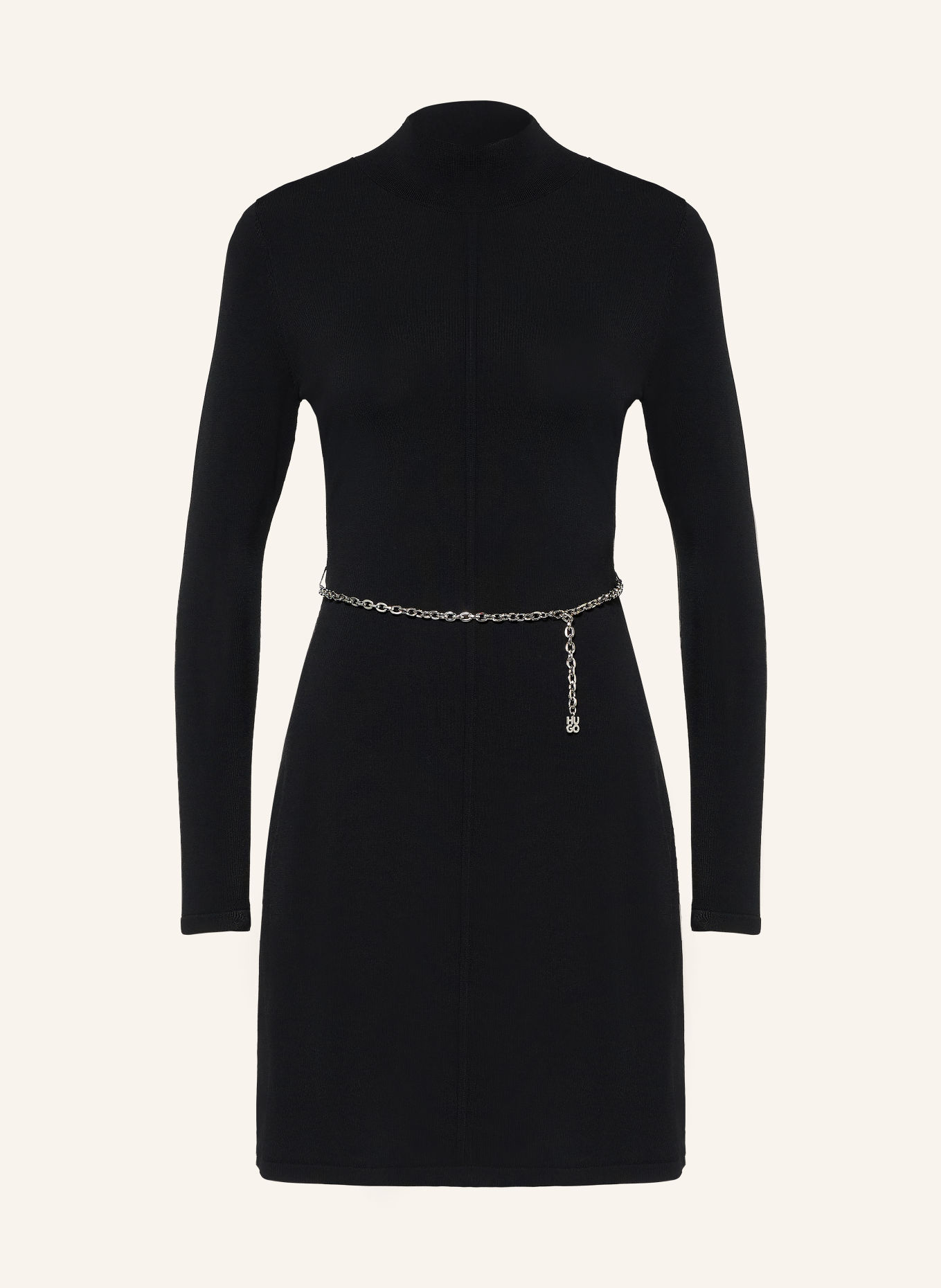HUGO SANTENY Knit Dress: BLACK