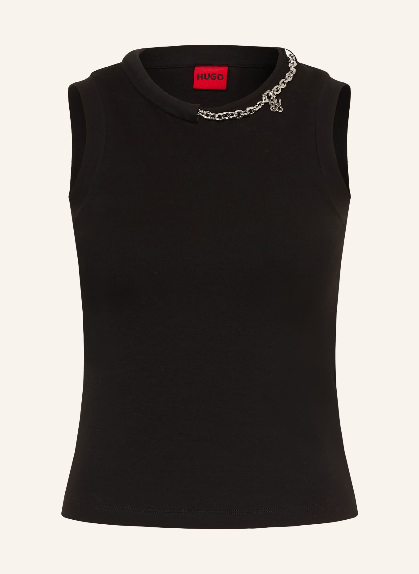 HUGO Top DELOLLY: SCHWARZ