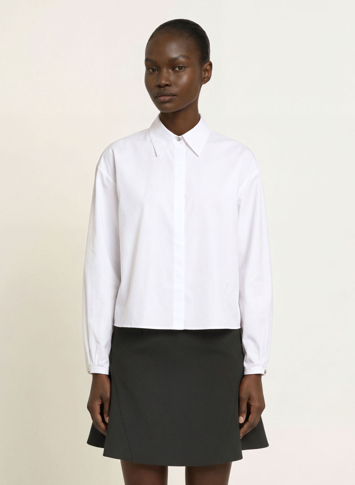 HUGO Hemdbluse ENDEKA: WEISS