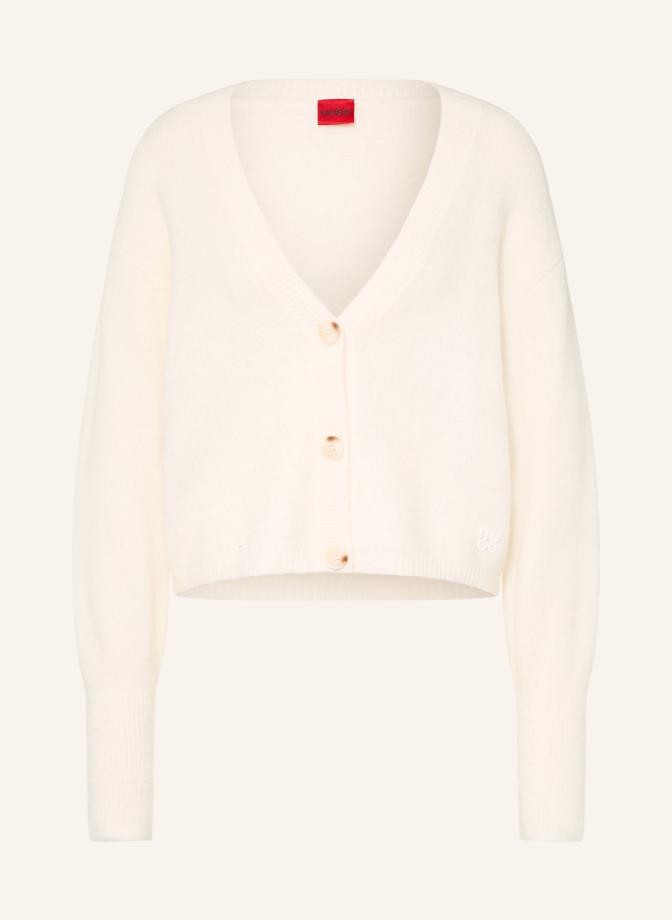 HUGO Strickjacke SIRALA: ECRU