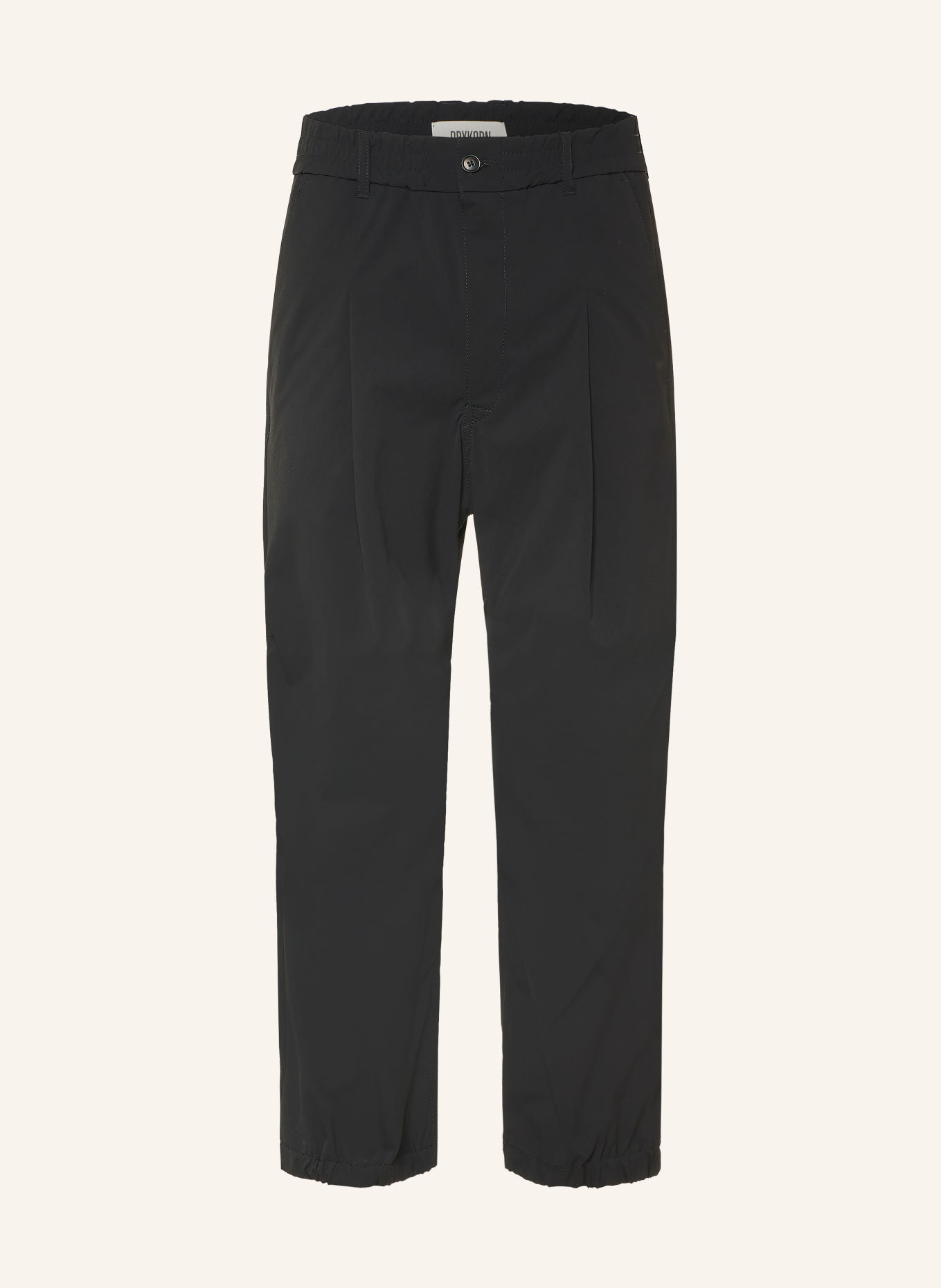 DRYKORN LIROG Relaxed-Fit Chinos: BLACK
