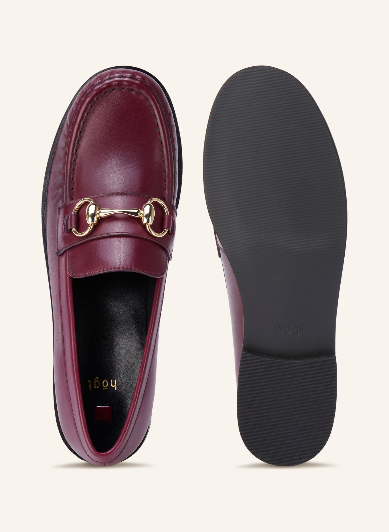 Högl Penny-Loafer: DUNKELROT
