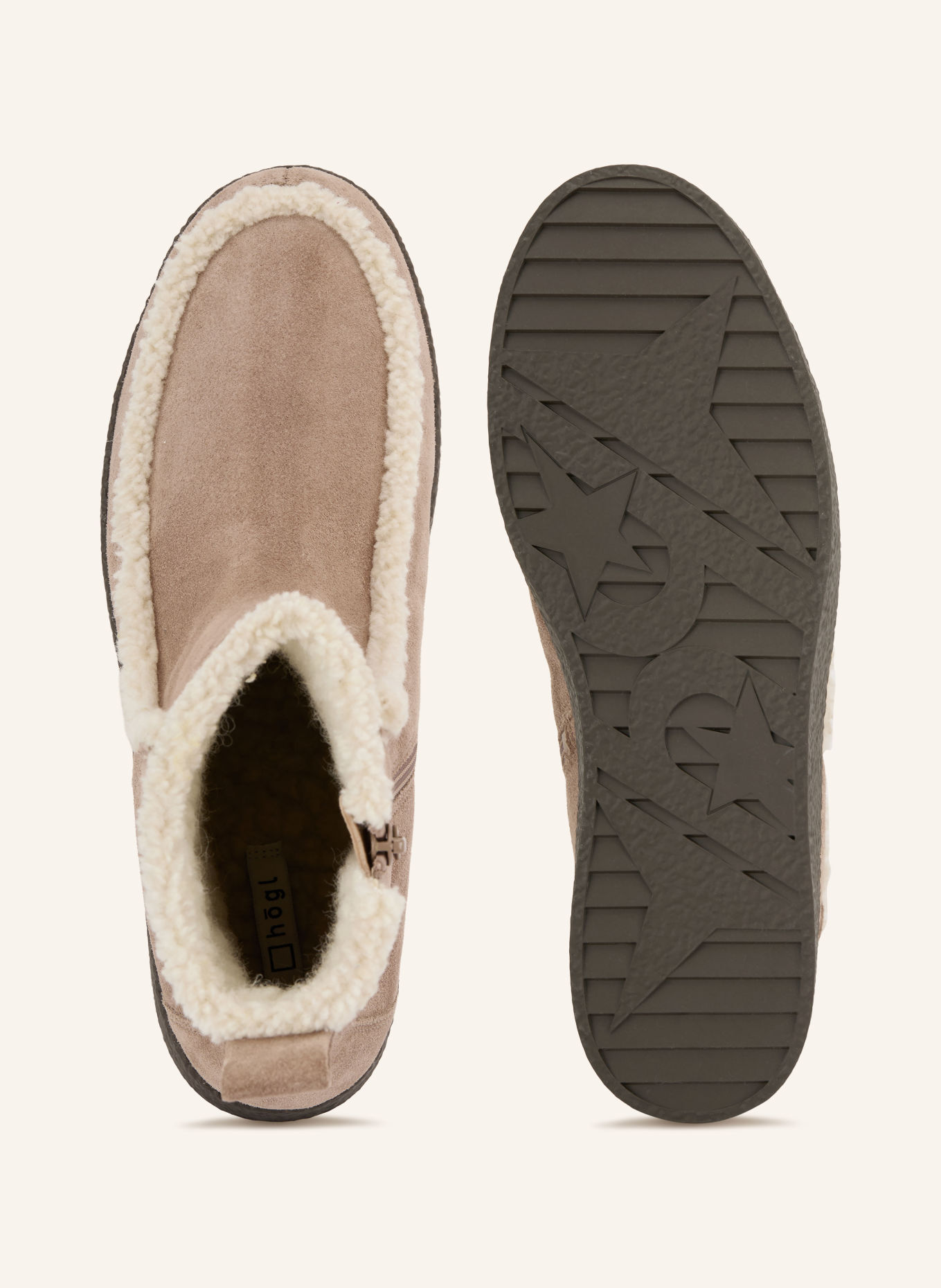 Högl Ankle boots: BEIGE / CREAM