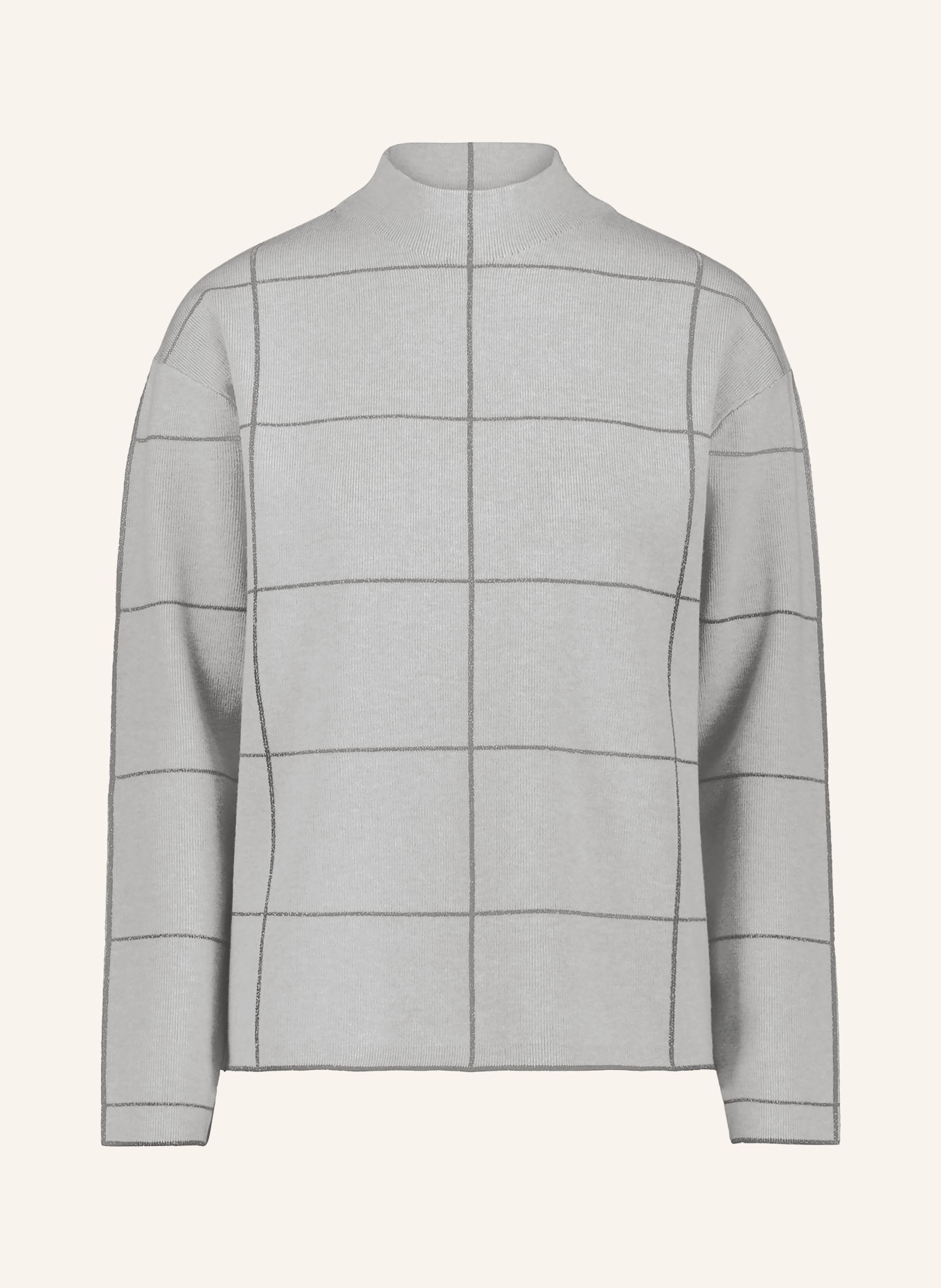 Betty Barclay Sweater with glitter yarn: GRAY / PLATINUM