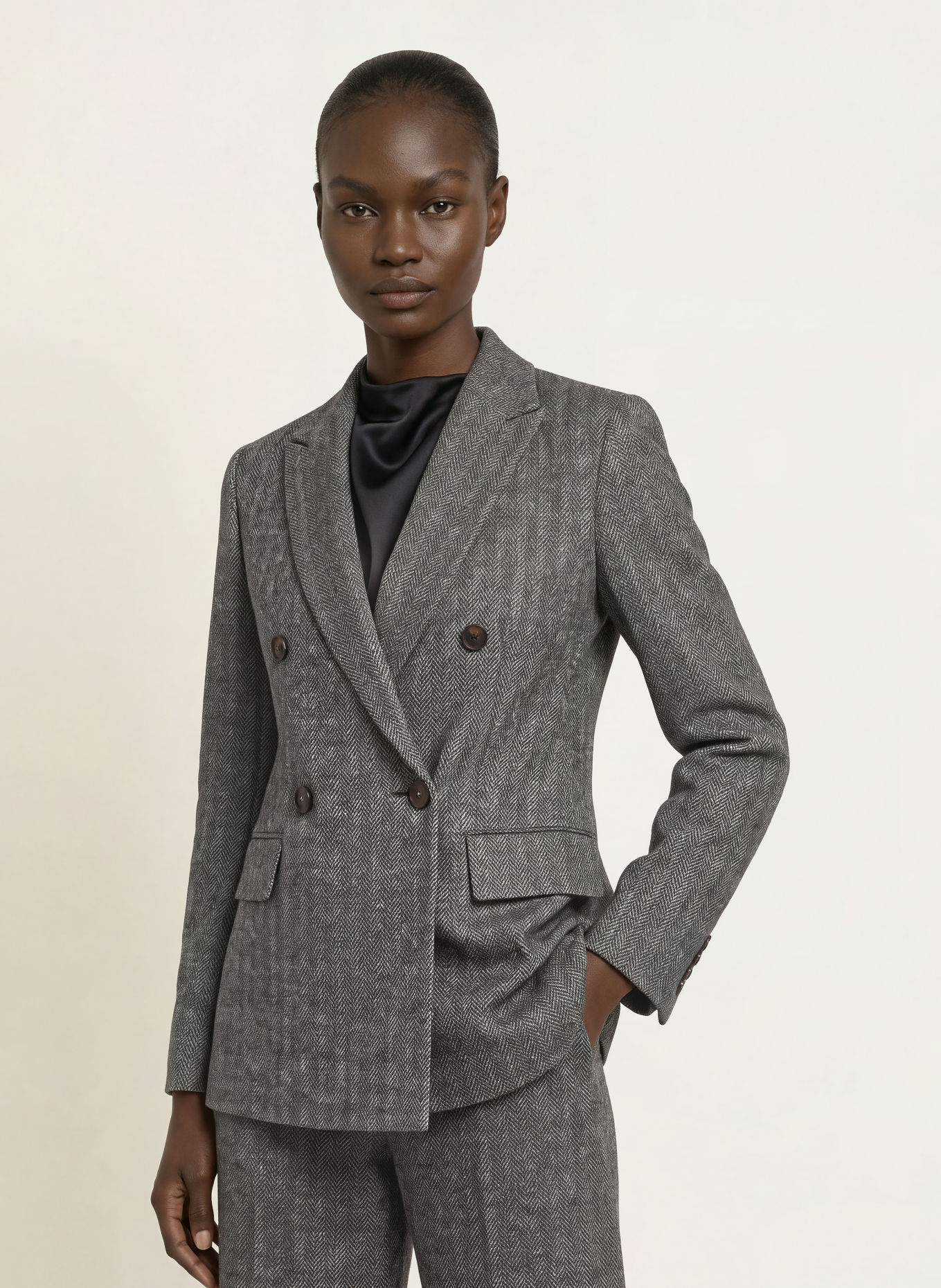 Max Mara STUDIO Blazer CRESTA: SCHWARZ / WEISS