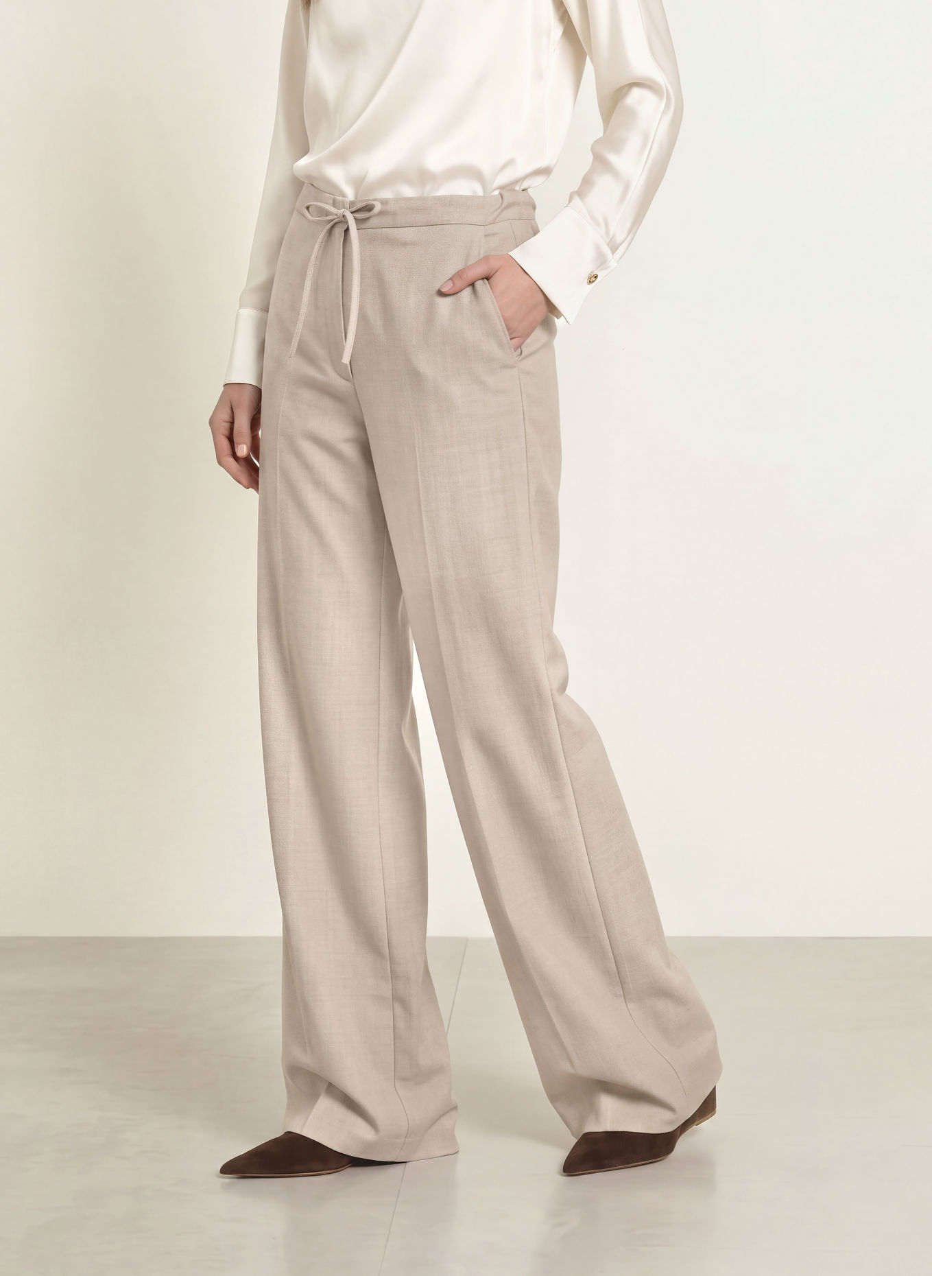 Max Mara STUDIO Marlenehose RECENTE: BEIGE