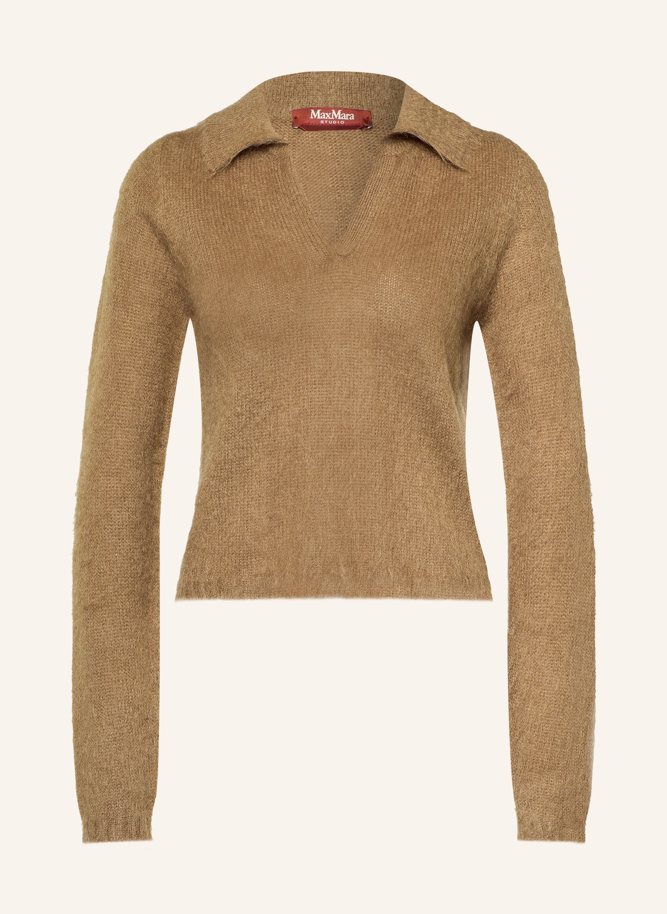 Max Mara STUDIO FEBE Sweater with Mohair: BROWN