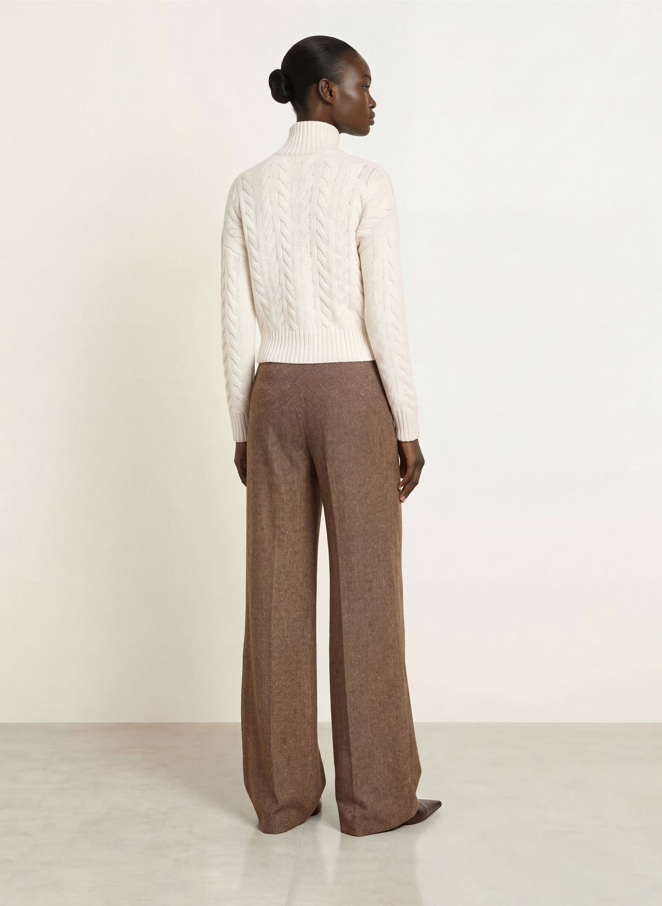 Max Mara STUDIO Marlenehose GIOIA: BRAUN / WEISS