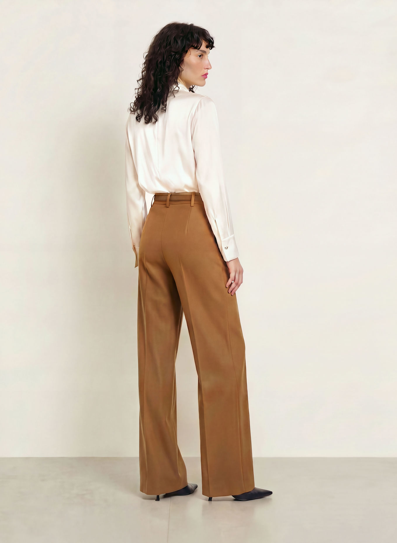 Max Mara STUDIO Chemisier QUINTO avec de la soie: CRÈME
