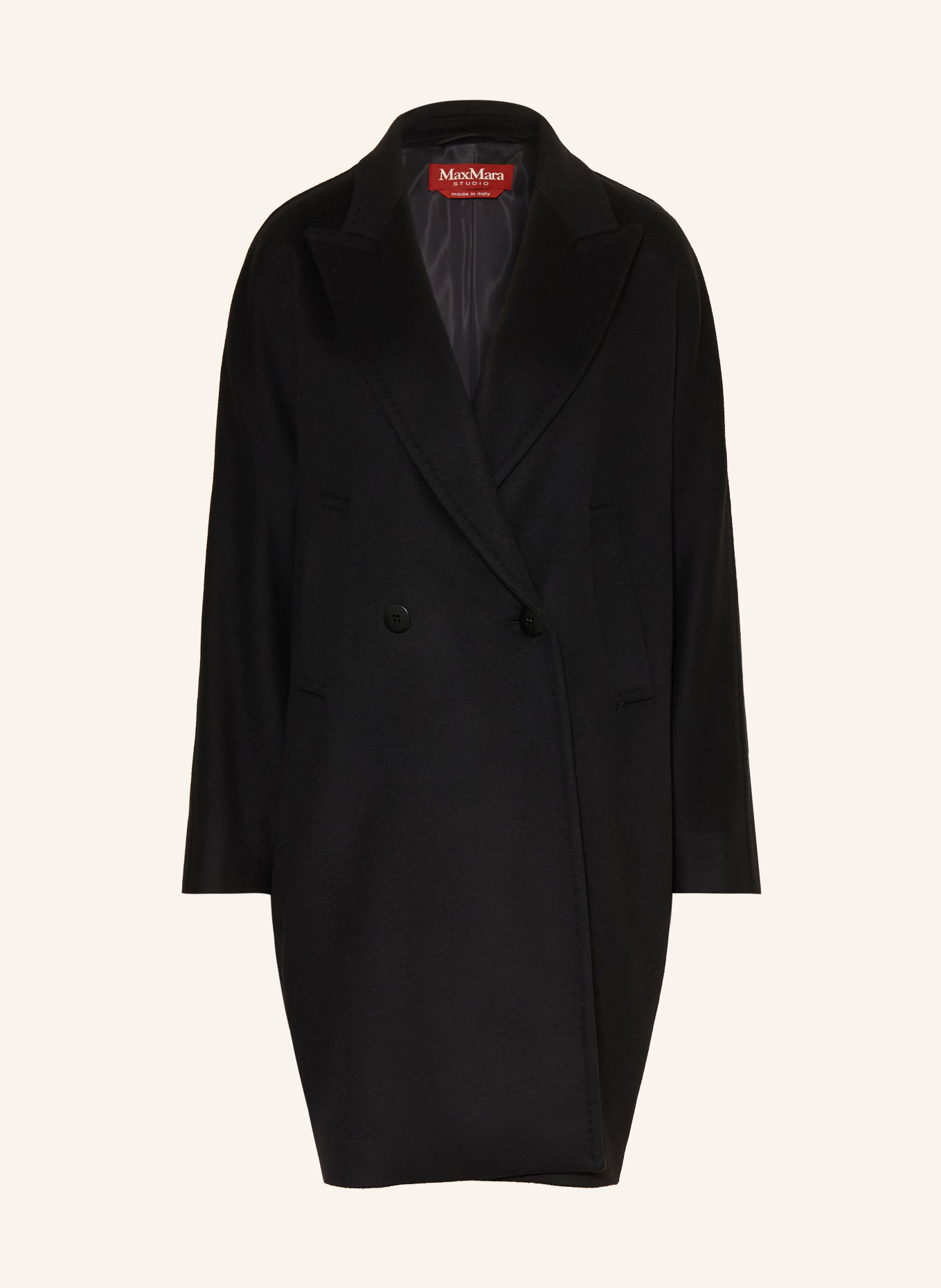 Max Mara STUDIO Wollmantel MASTRO: SCHWARZ
