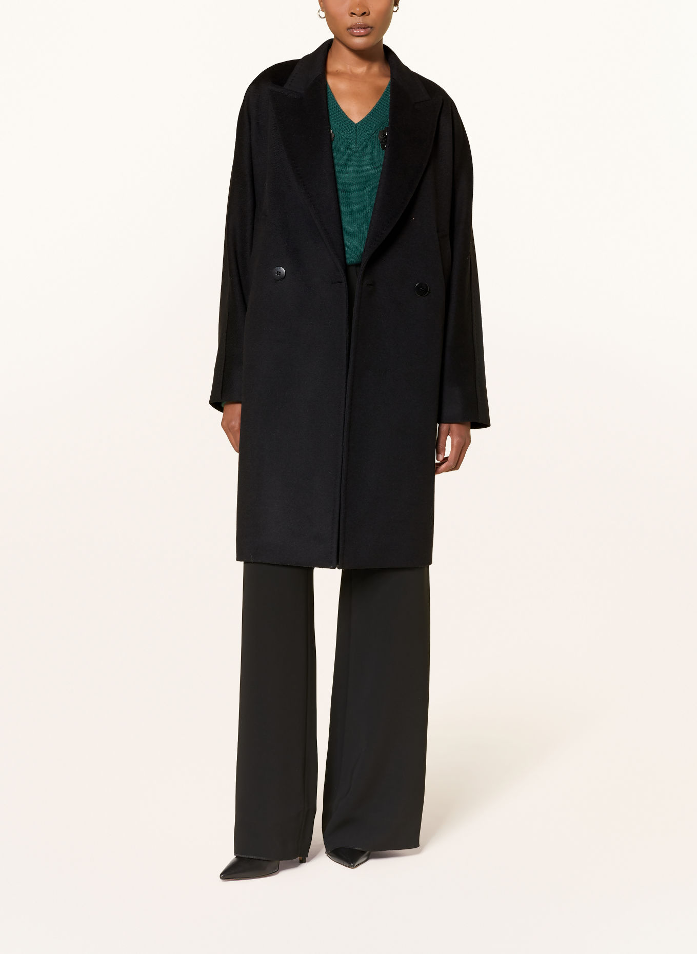 Max Mara STUDIO Wollmantel MASTRO: SCHWARZ