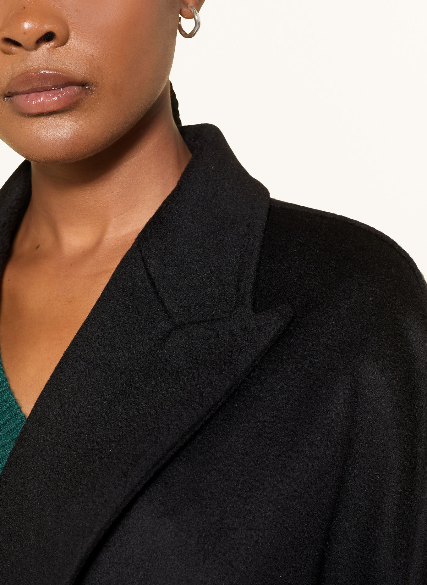 Max Mara STUDIO Wollmantel MASTRO: SCHWARZ