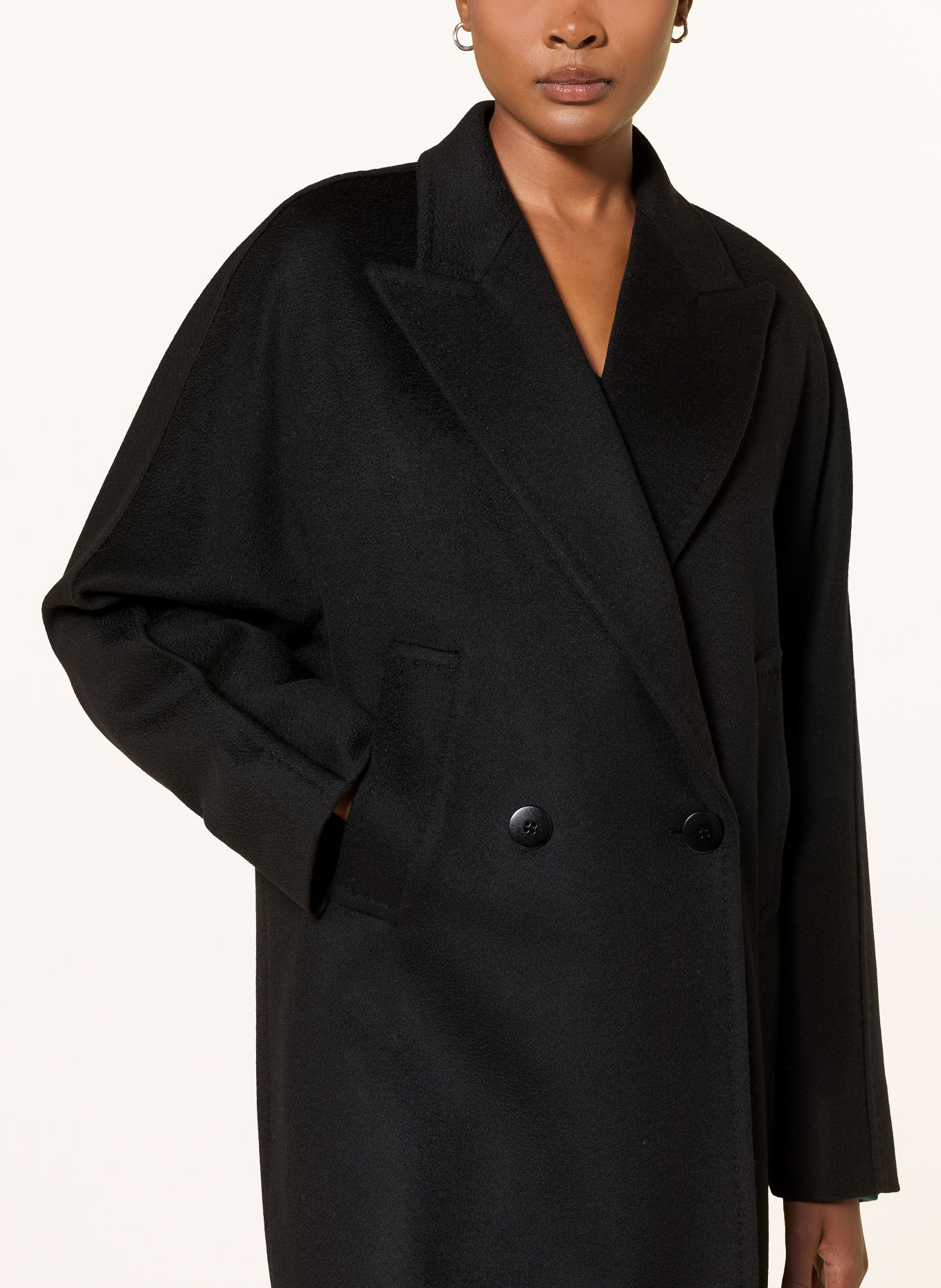 Max Mara STUDIO Wollmantel MASTRO: SCHWARZ