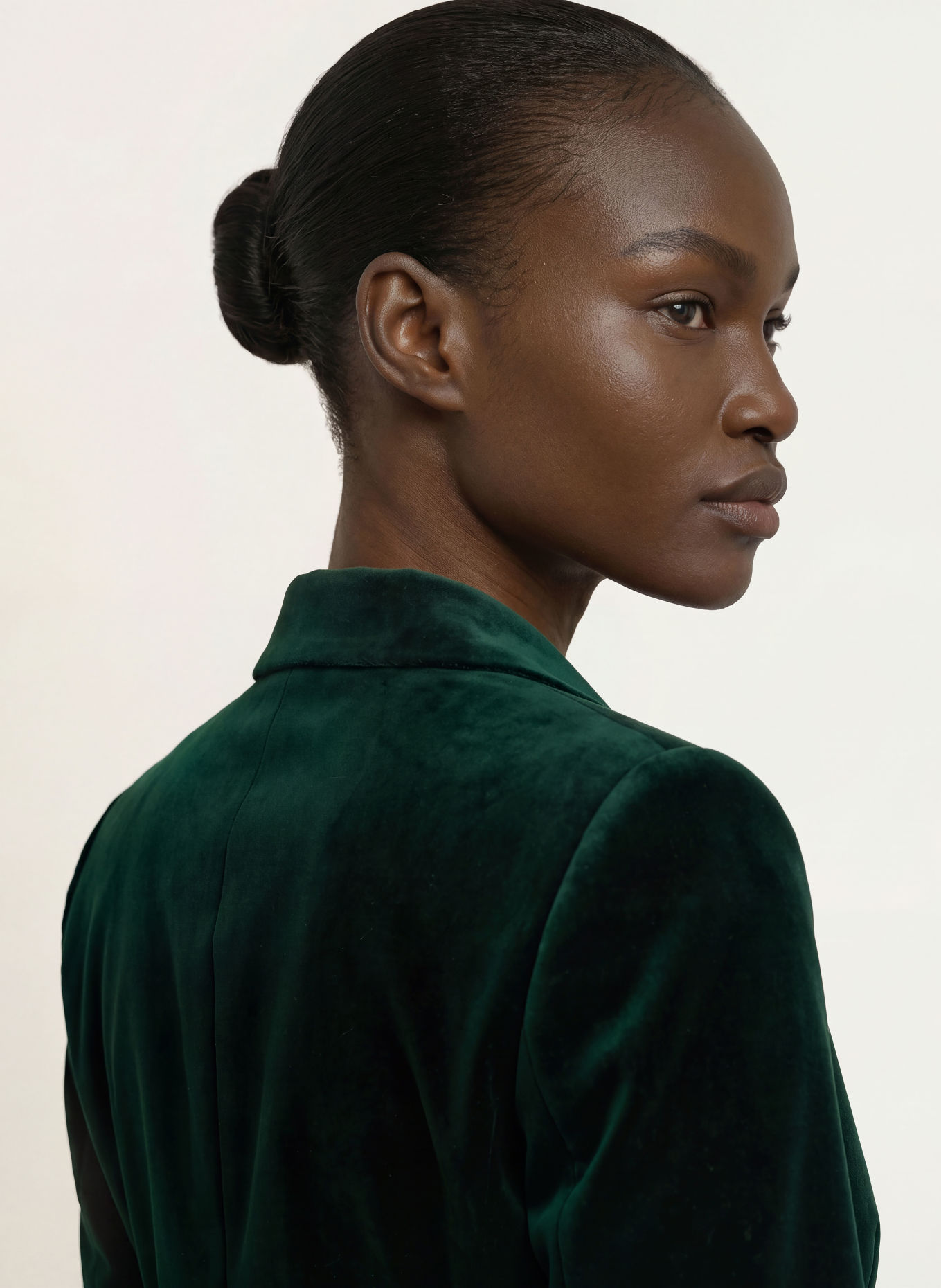 Max Mara STUDIO Blazer en velours FILANTE: GROEN