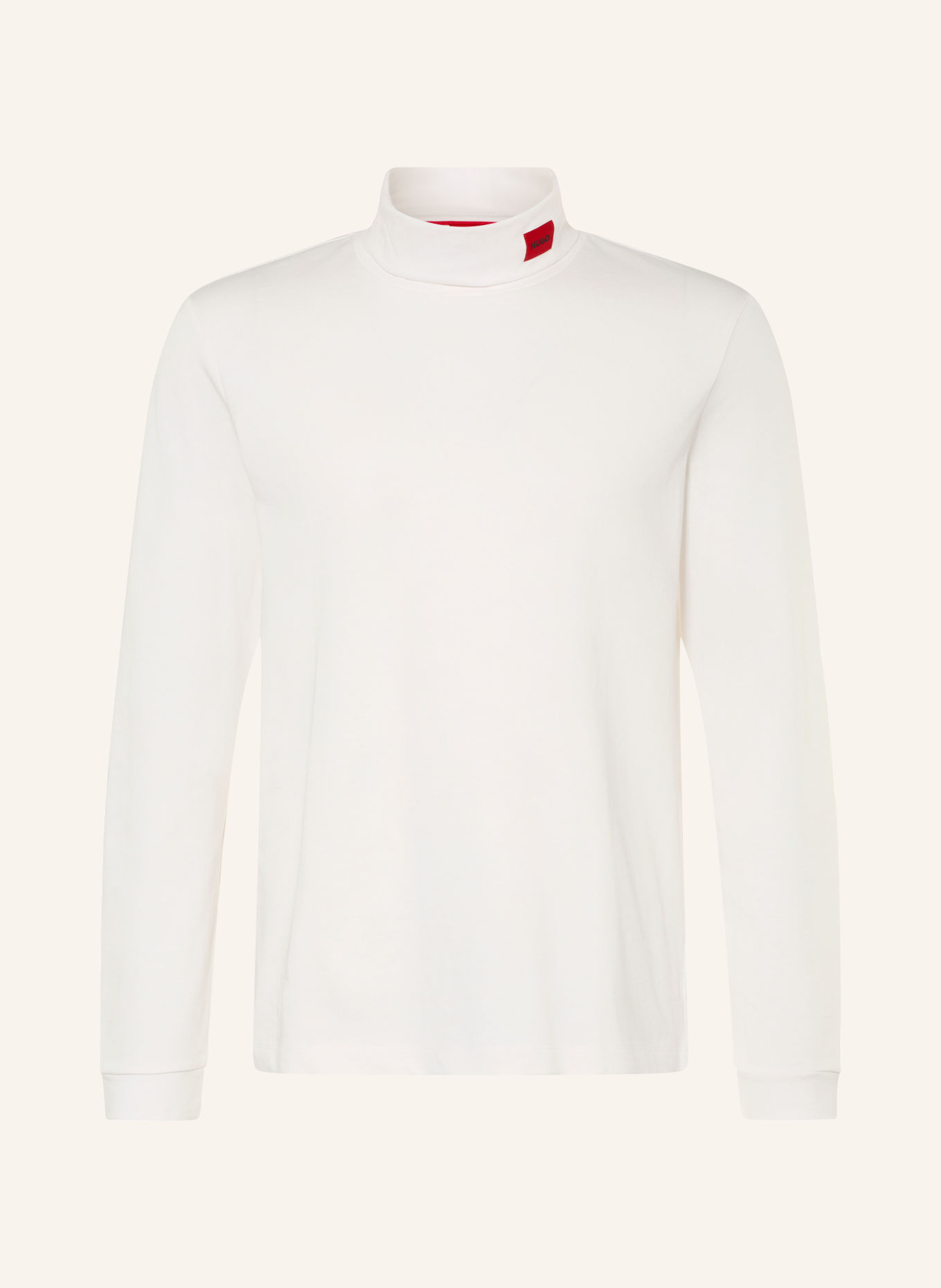 HUGO DEROLLO Turtleneck top: WHITE