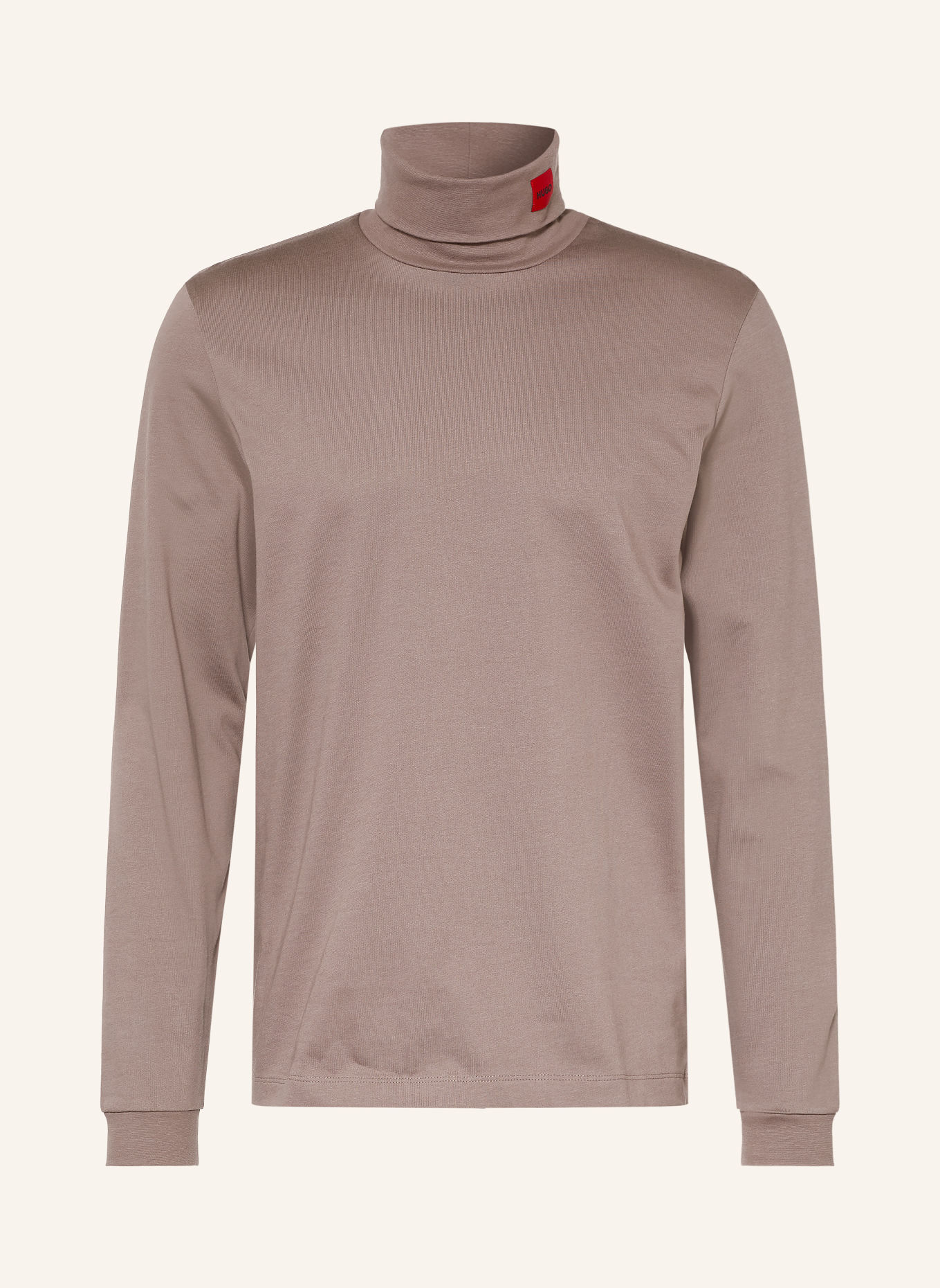 HUGO DEROLLO Turtleneck top: TAUPE