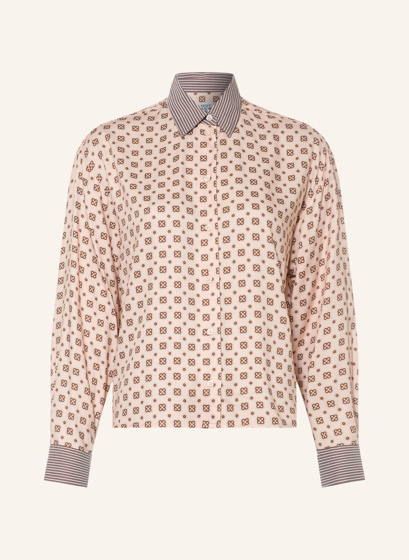 Emily VAN DEN BERGH Shirt blouse: PINK / BROWN / WHITE