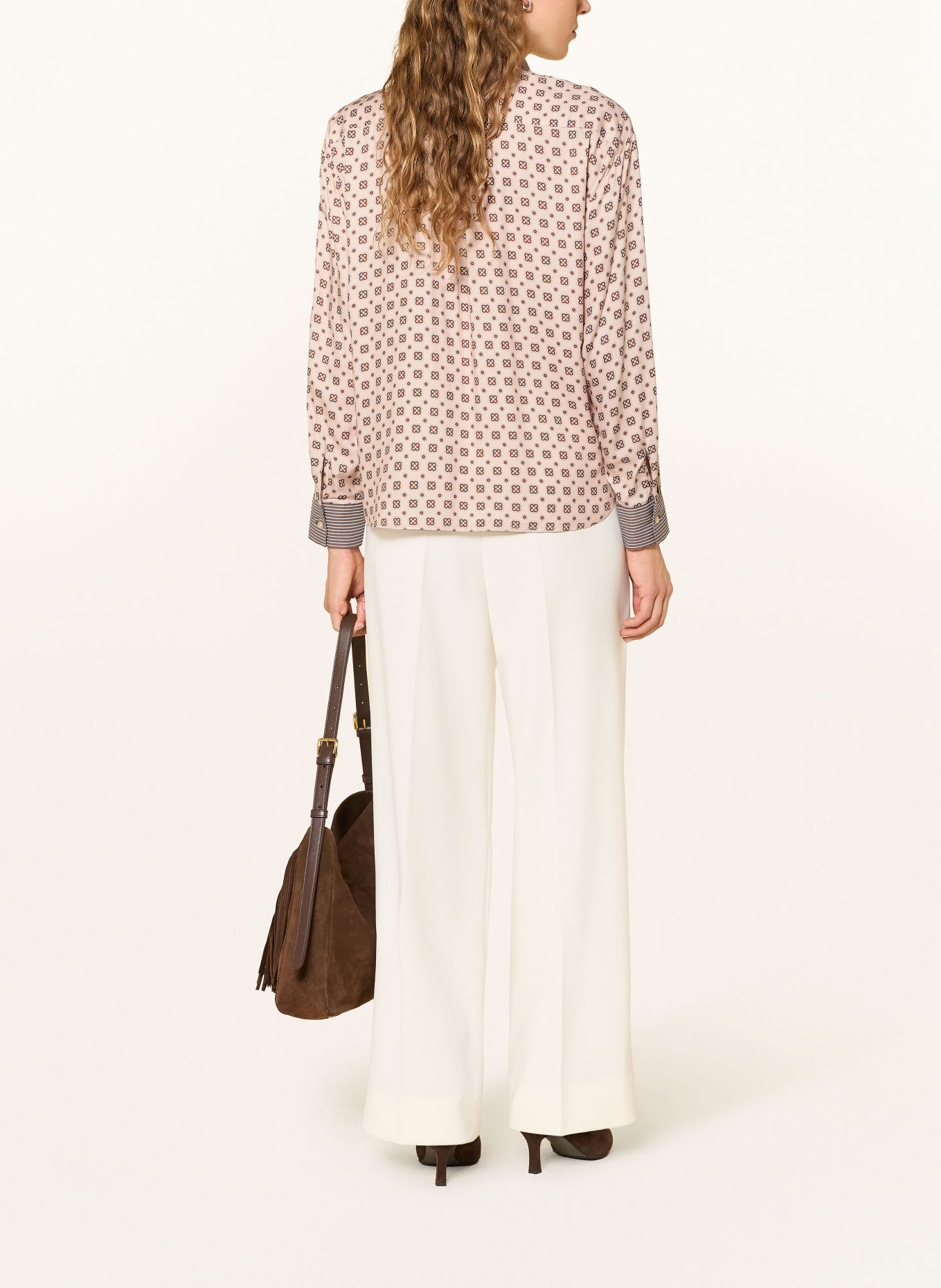 Emily VAN DEN BERGH Shirt blouse: PINK / BROWN / WHITE