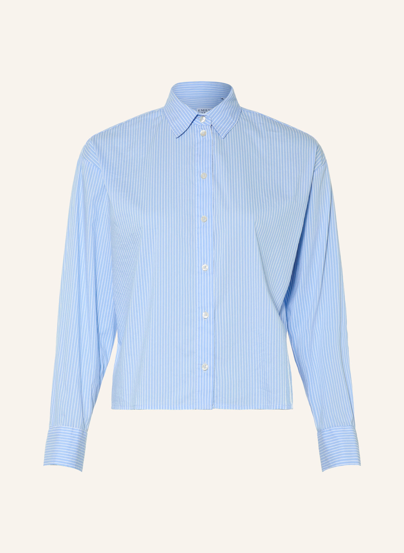 Emily VAN DEN BERGH Overhemdblouse: LICHTBLAUW / WIT