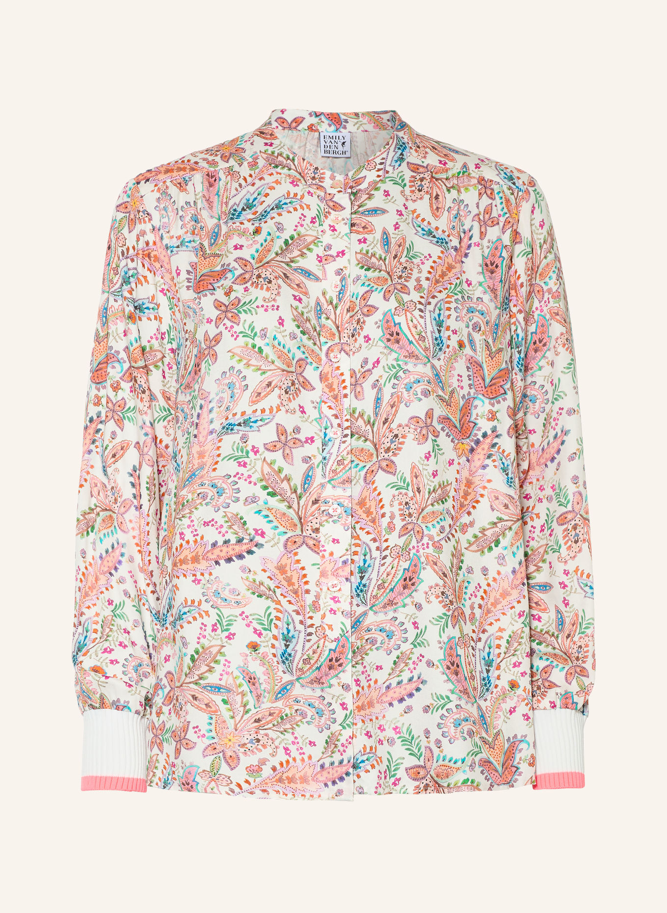 Emily VAN DEN BERGH Blouse: CREAM / PINK / GREEN