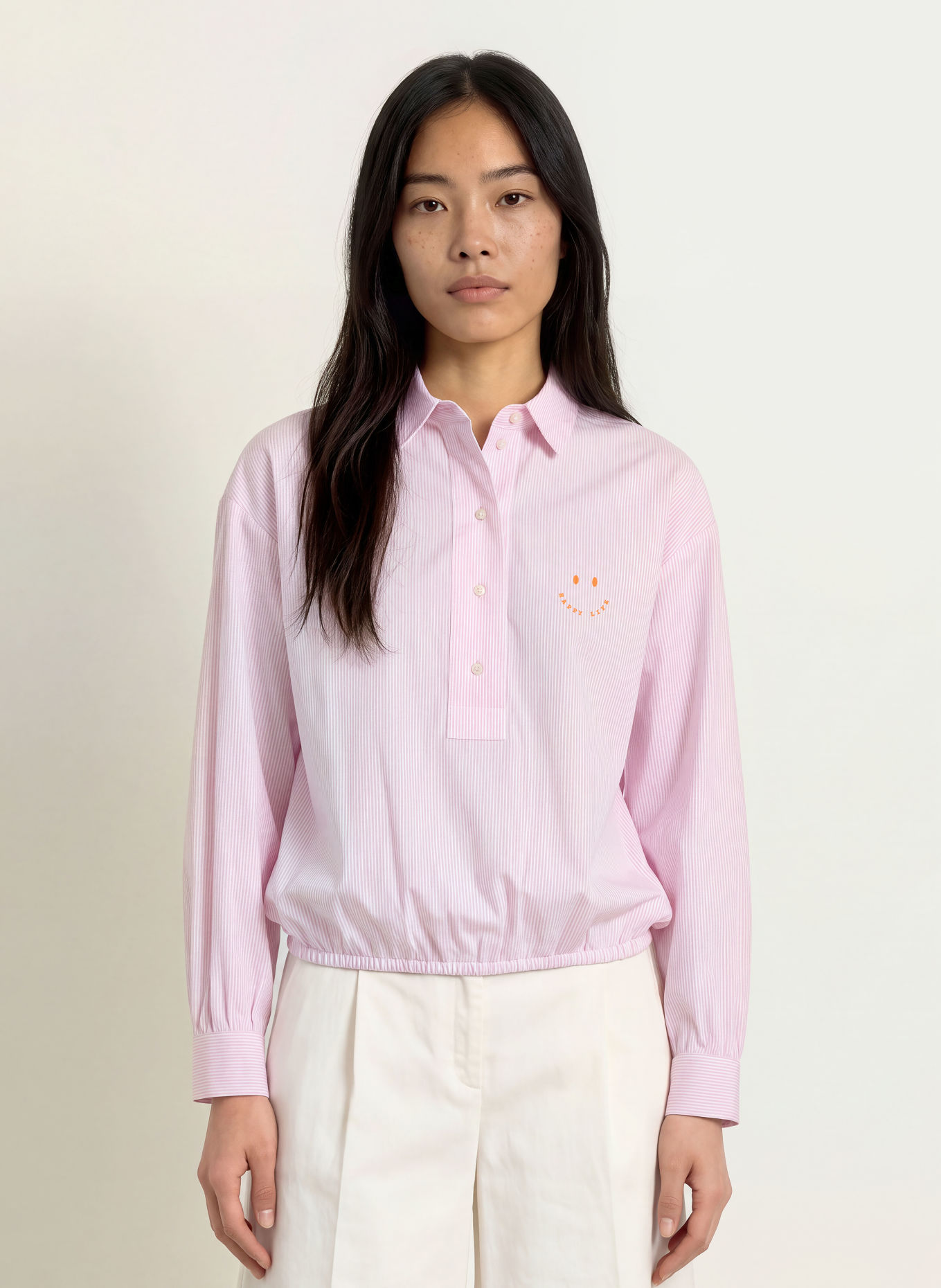 Emily VAN DEN BERGH Blusenshirt: ROSA / WEISS