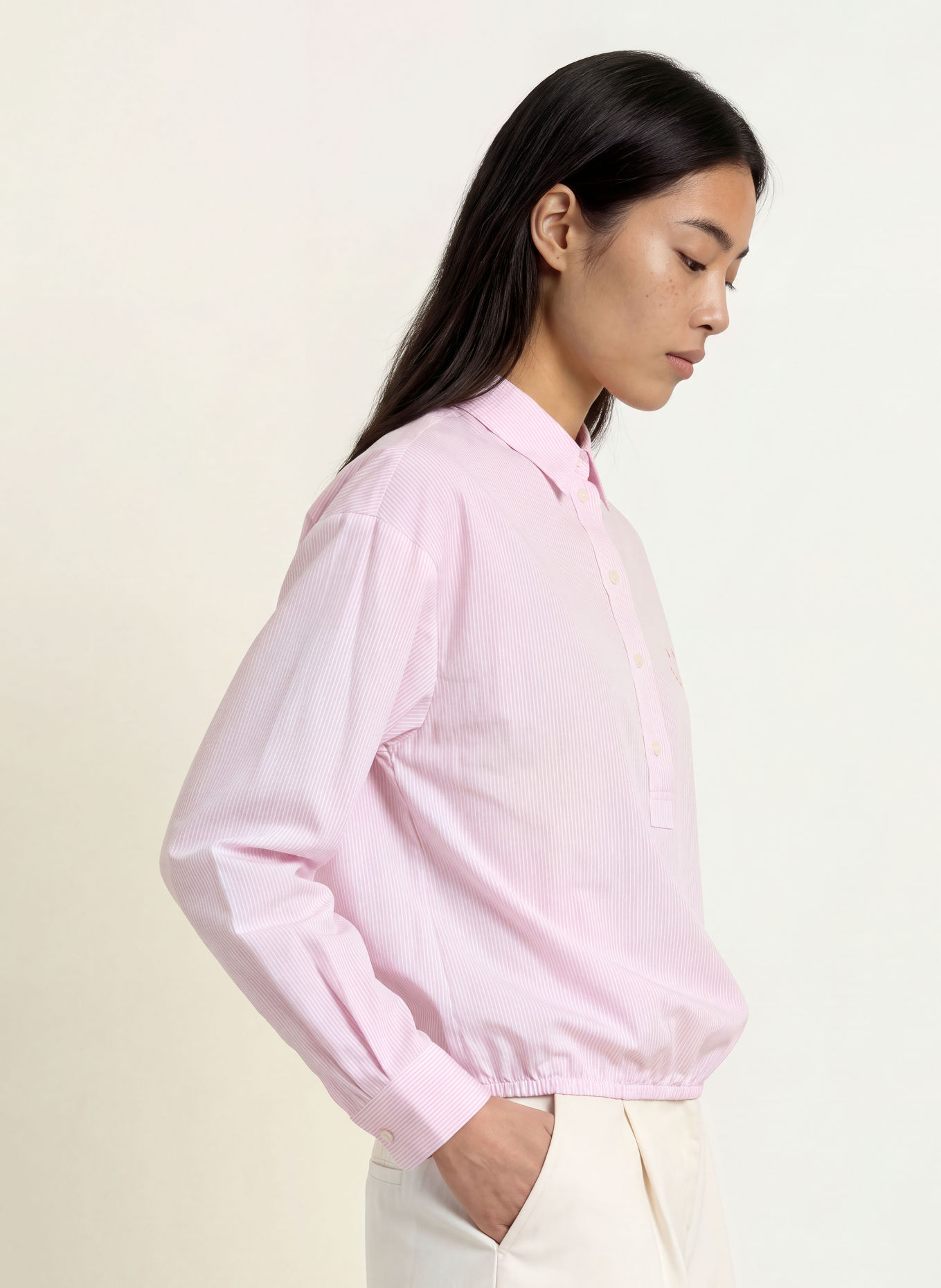 Emily VAN DEN BERGH Blusenshirt: ROSA / WEISS