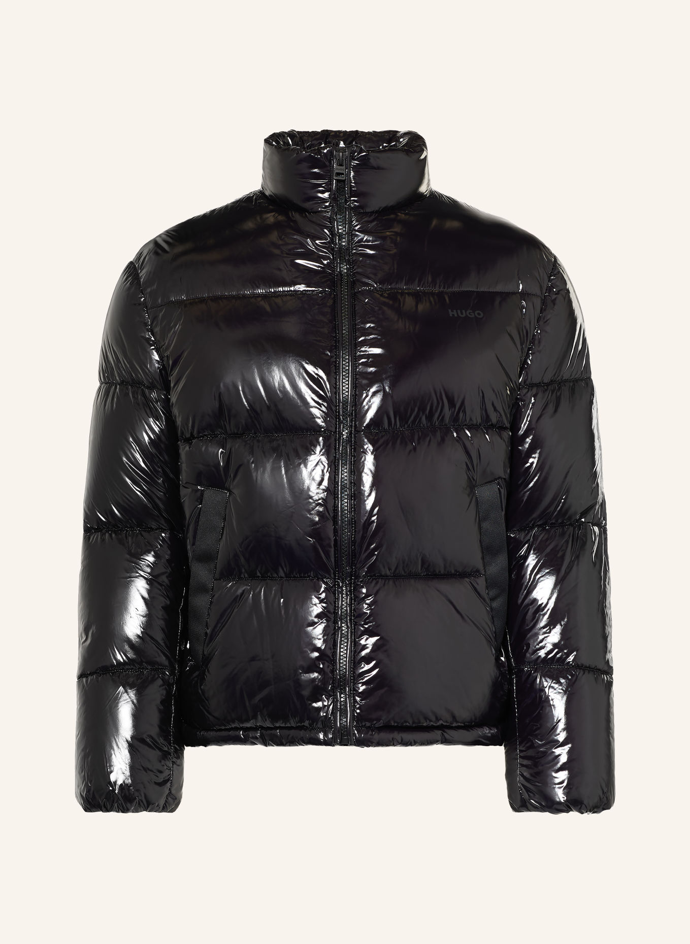 HUGO BALTOS Quilted Jacket: BLACK