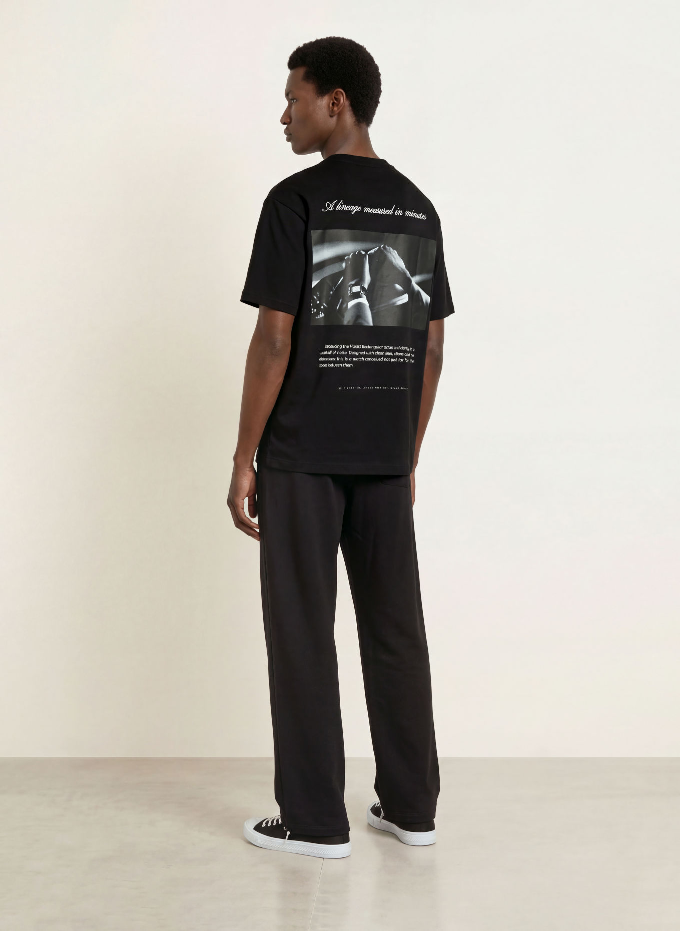 HUGO T-shirt DEVROLO: NOIR
