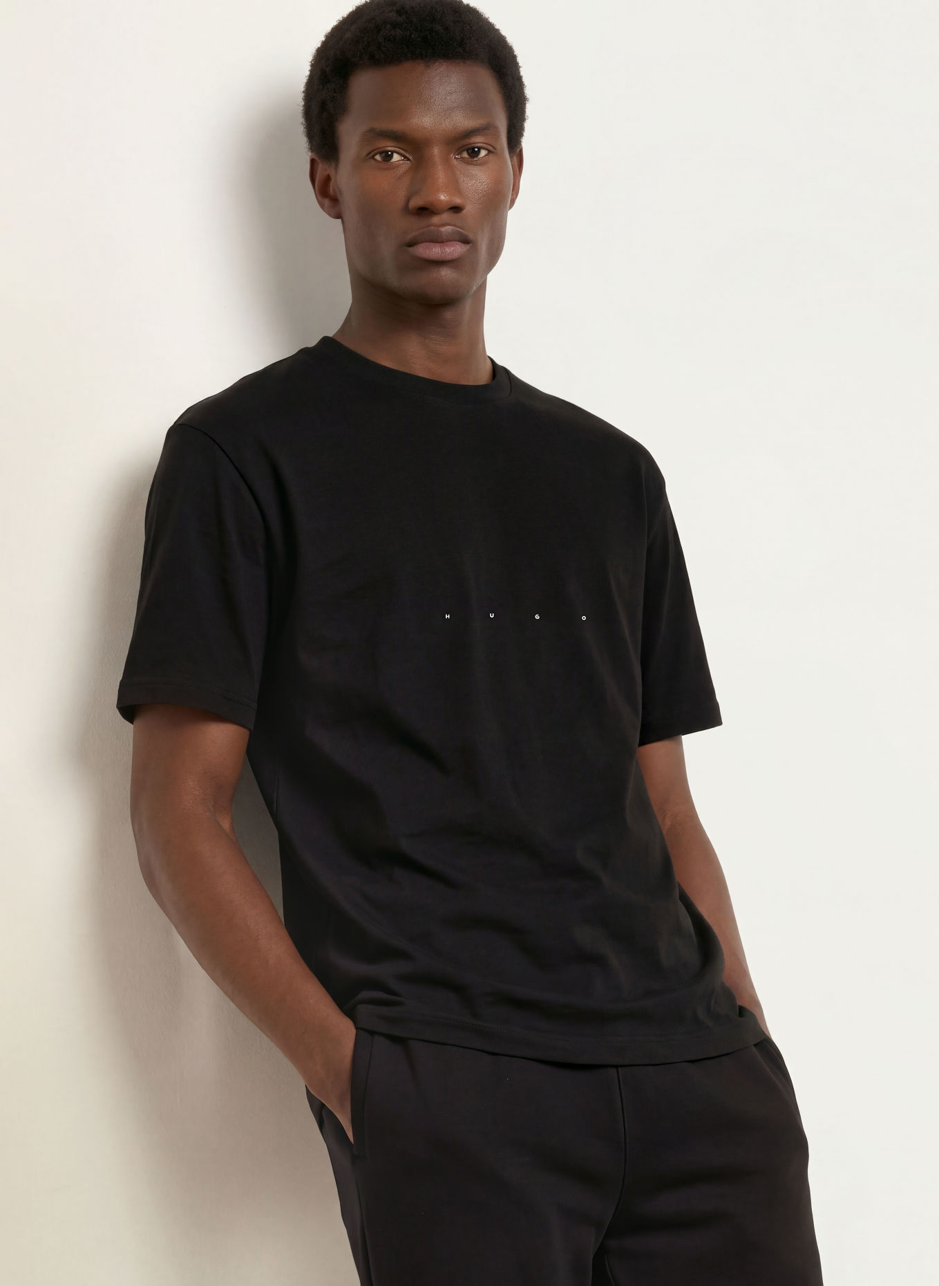 HUGO T-shirt DEVROLO: NOIR