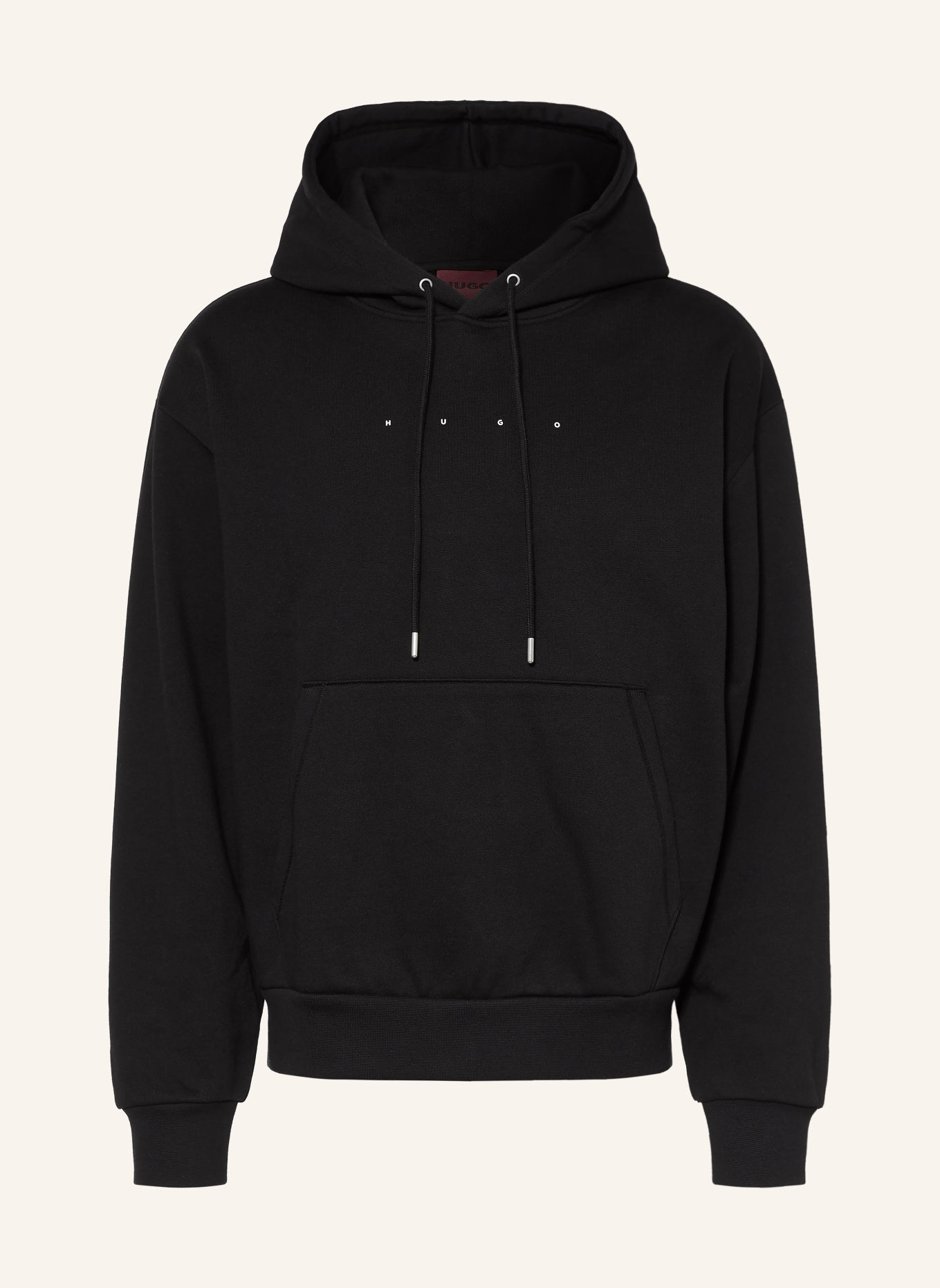 HUGO Hoodie DEVROHOOD: ZWART