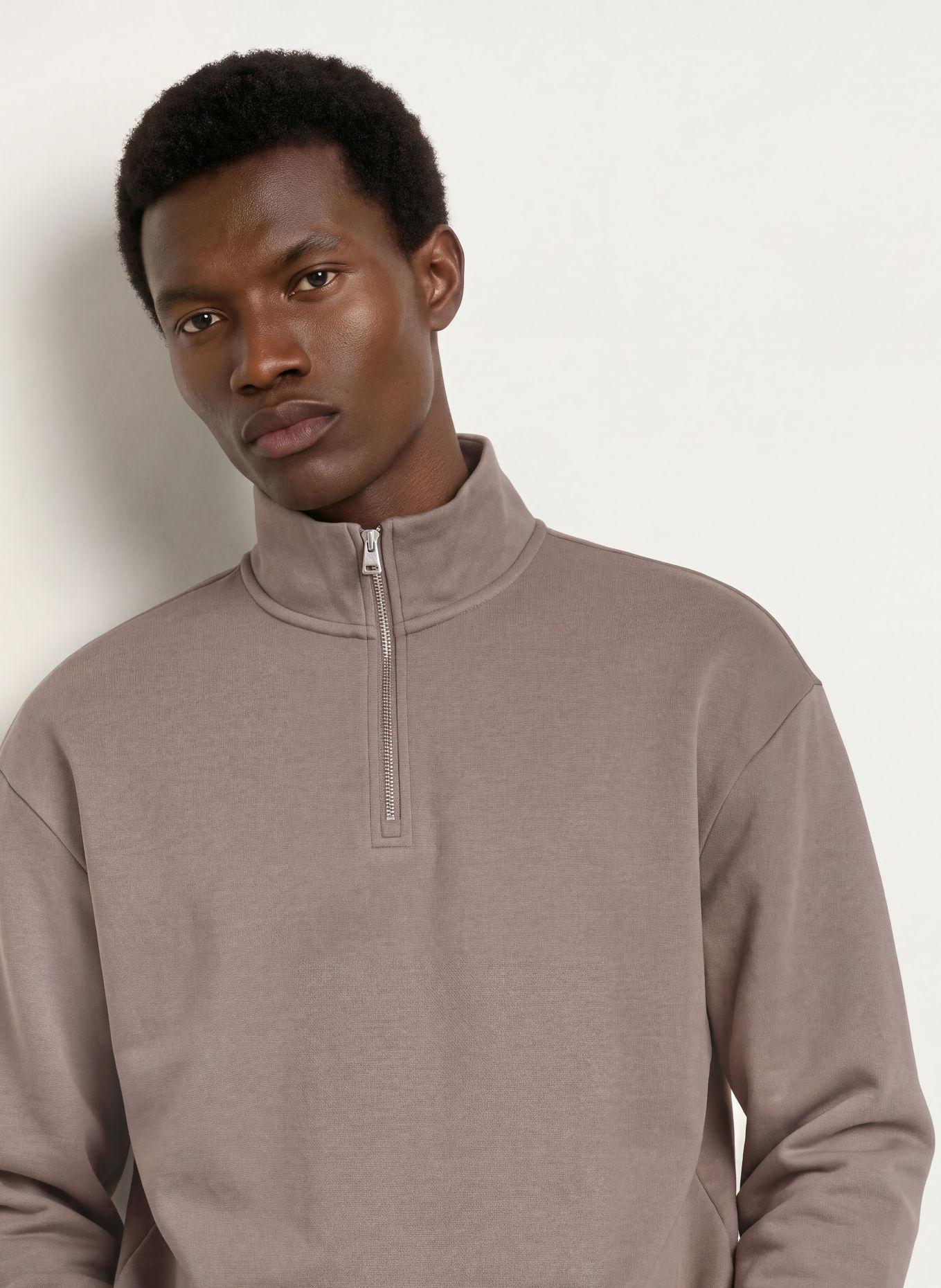HUGO Sweat-Troyer DALIZIP: TAUPE