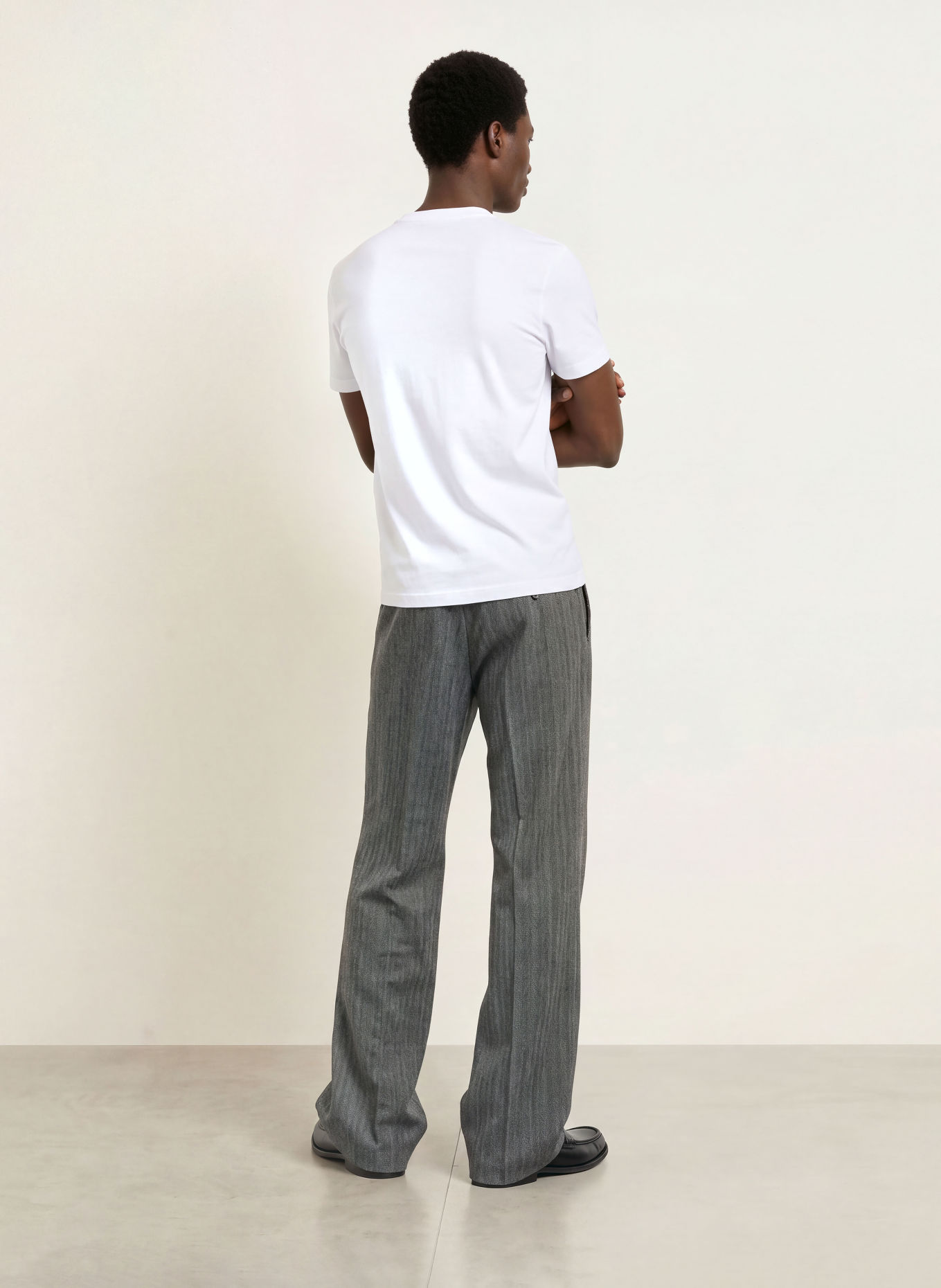 HUGO DIROM T-shirt: WHITE / BEIGE / RED