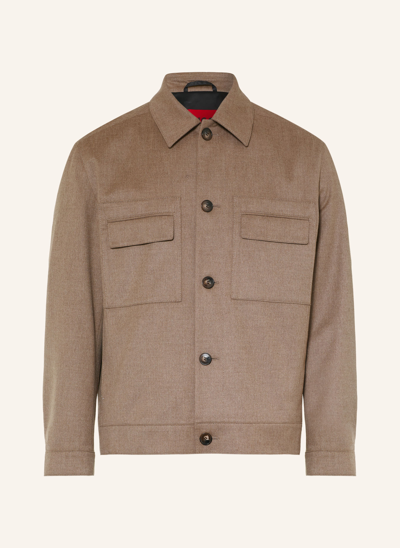 HUGO Overshirt JULIANO: TAUPE
