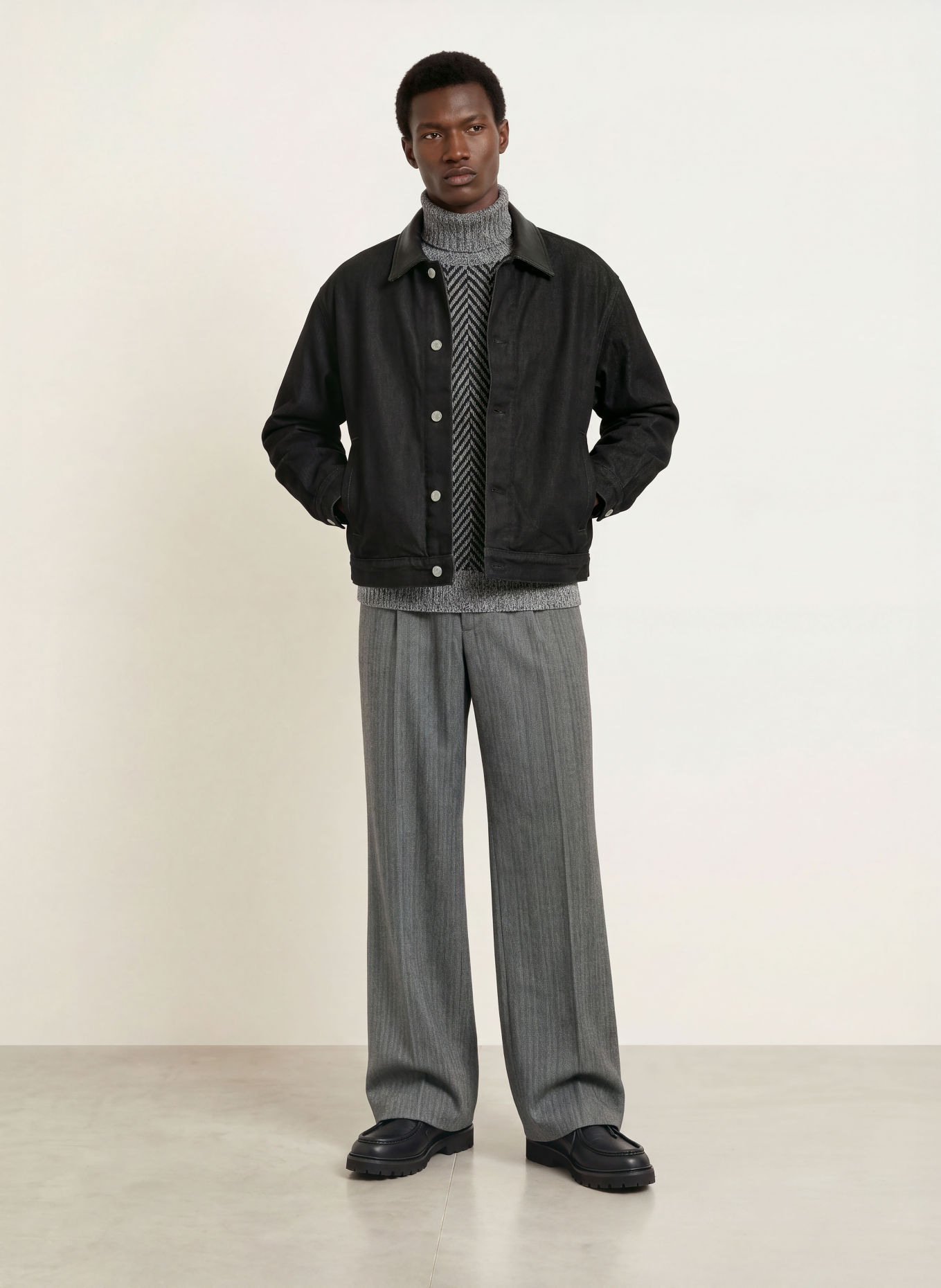 HUGO Spijkerjas: 001 BLACK
