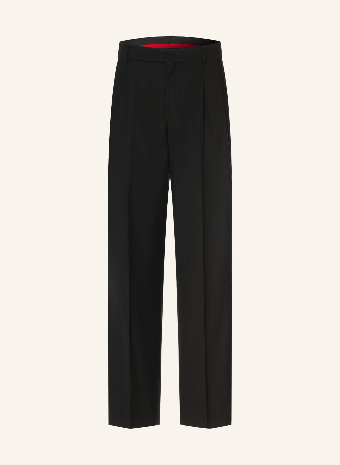 HUGO TARLY Regular Fit Trousers: BLACK