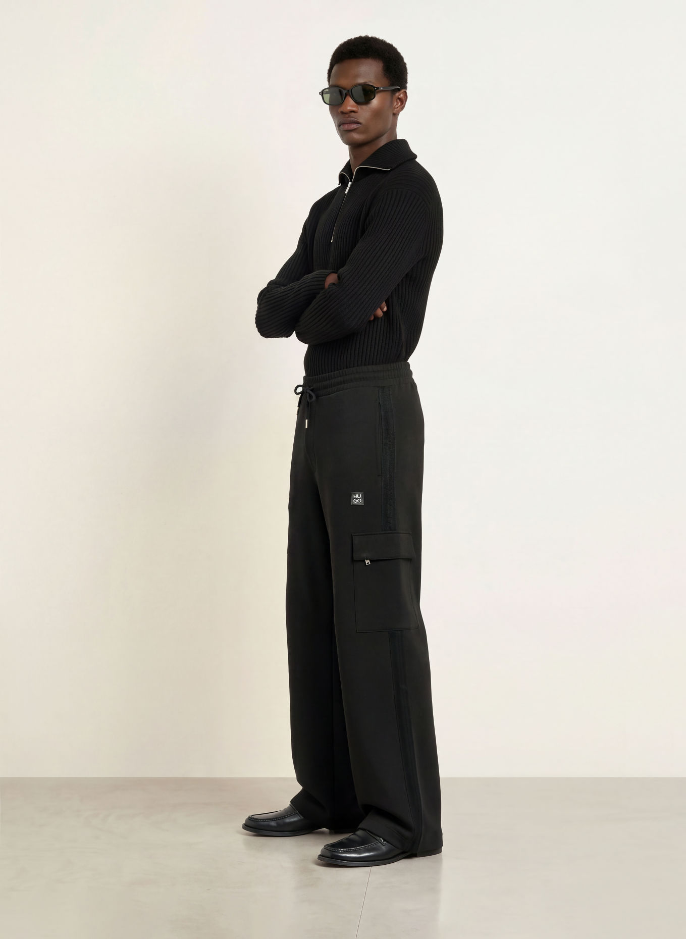 HUGO Sweatpants DERYPANT: SCHWARZ