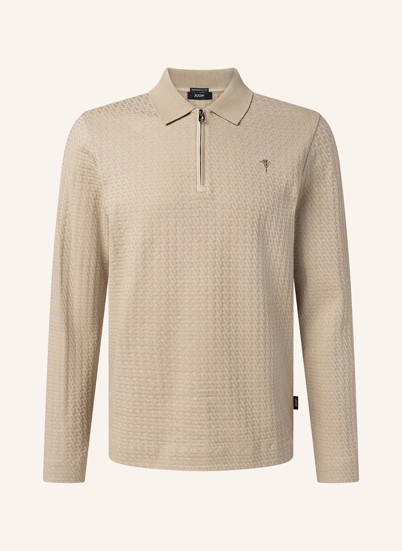 JOOP! Gebreid poloshirt TURVIN Modern Fit: BEIGE