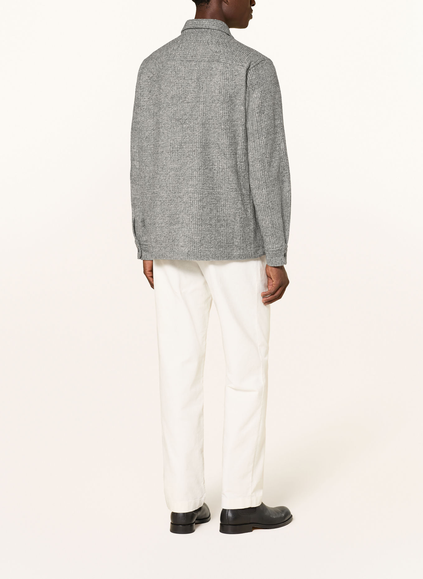 JOOP! Overshirt KOHEN: DONKERGRIJS / LICHTGRIJS