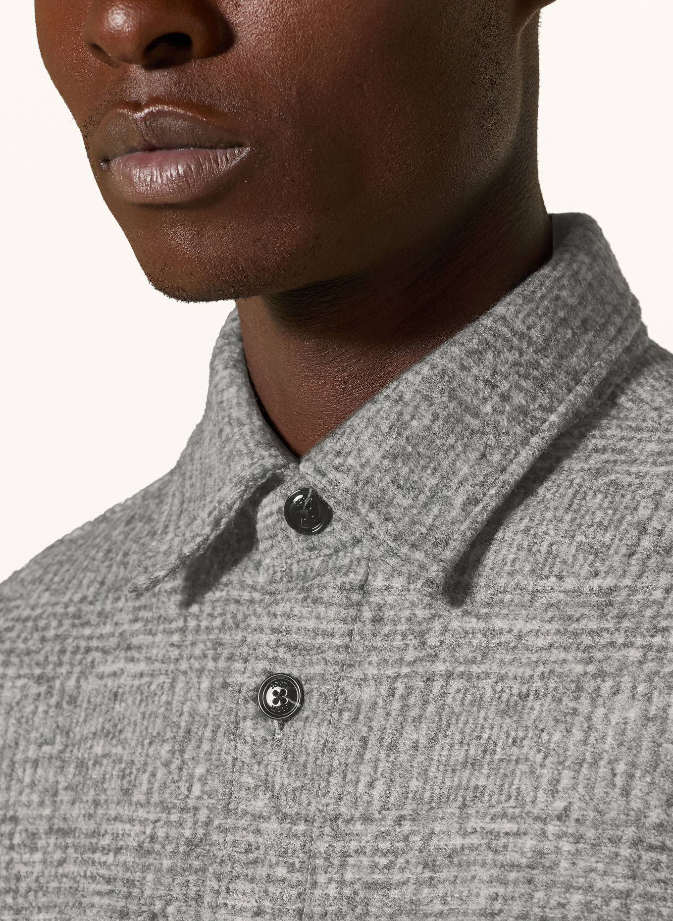 JOOP! Overshirt KOHEN: DONKERGRIJS / LICHTGRIJS