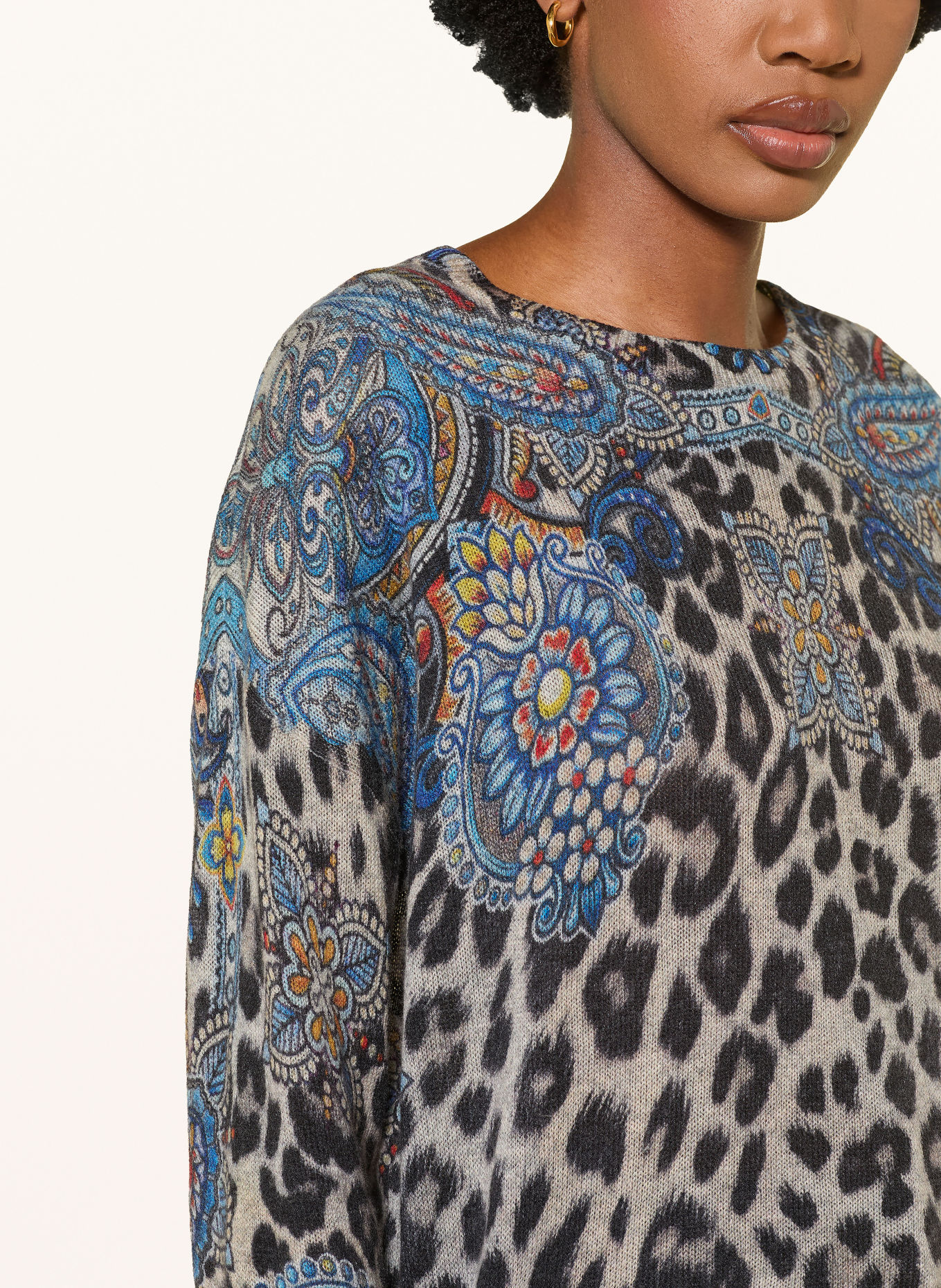 Princess GOES HOLLYWOOD Pullover: GRAU / BLAU / SCHWARZ