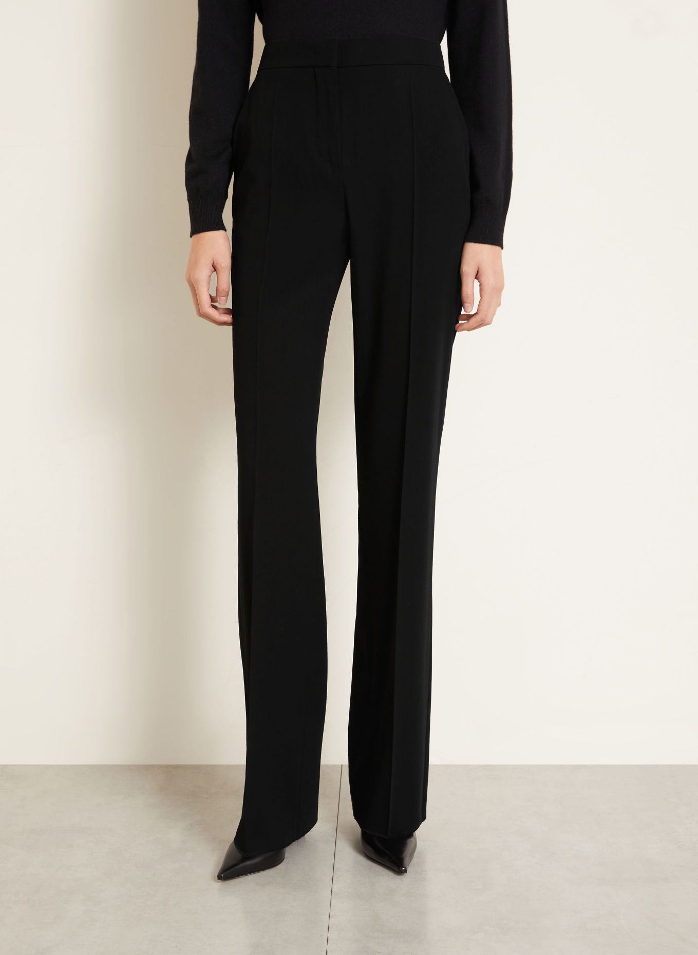 Max Mara Pantalon palazzo PERLE: NOIR