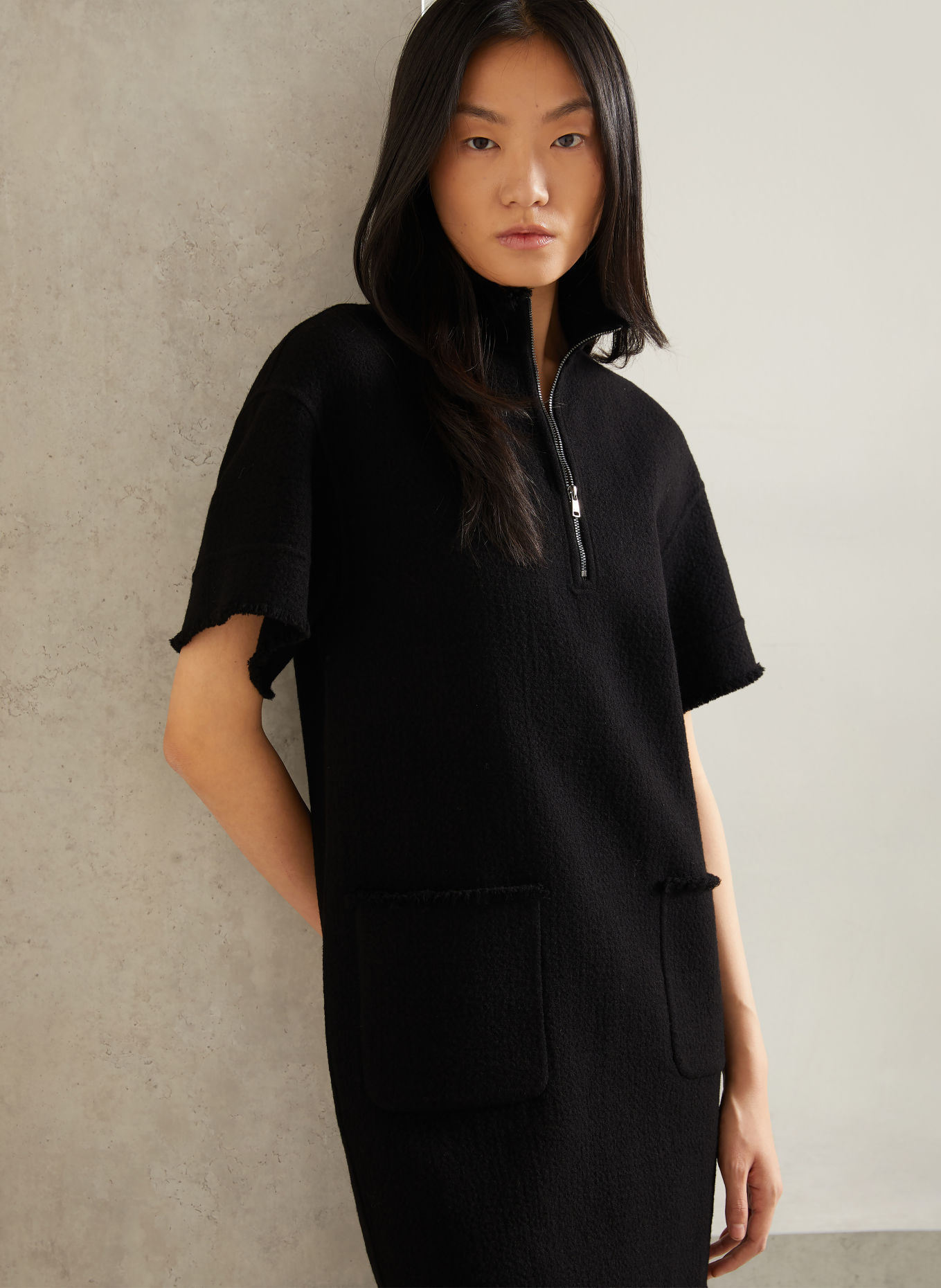 Max Mara Tweedjurk SAVANA: ZWART